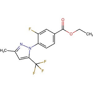 2750604-30-7 | Ethyl 3-fluoro-4-(3-methyl-5-(trifluoromethyl)-1H-pyrazol-1-yl)benzoate - Hoffman Fine Chemicals