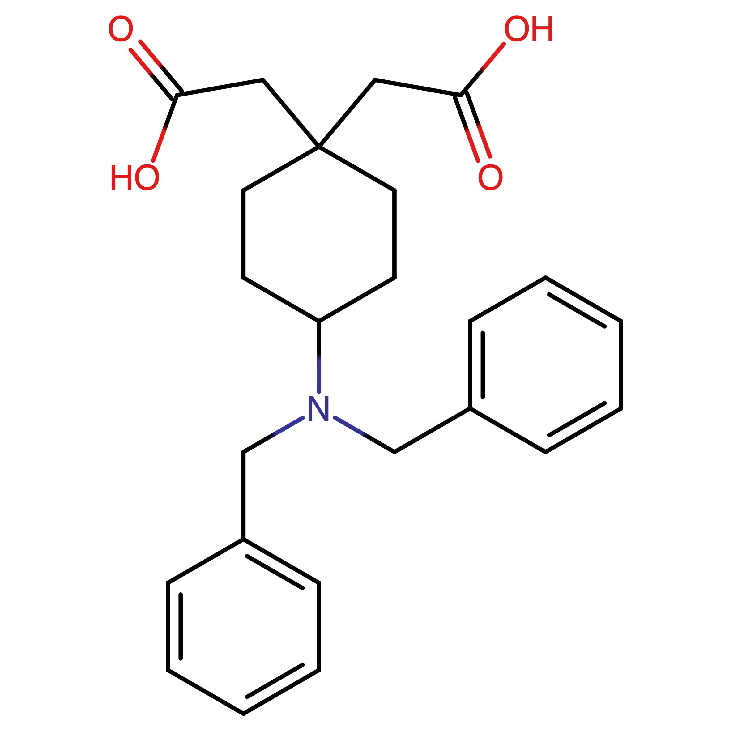 CAS RN 2752351-30-5 | 2,2'_(4_(Dibenzylamino)cyclohexane_1,1_diyl)diacetic acid