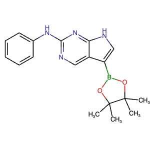 2756235-92-2 | N-Phenyl-5-(4,4,5,5-tetramethyl-1,3,2-dioxaborolan-2-yl)-7H-pyrrolo[2,3-d]pyrimidin-2-amine - Hoffman Fine Chemicals