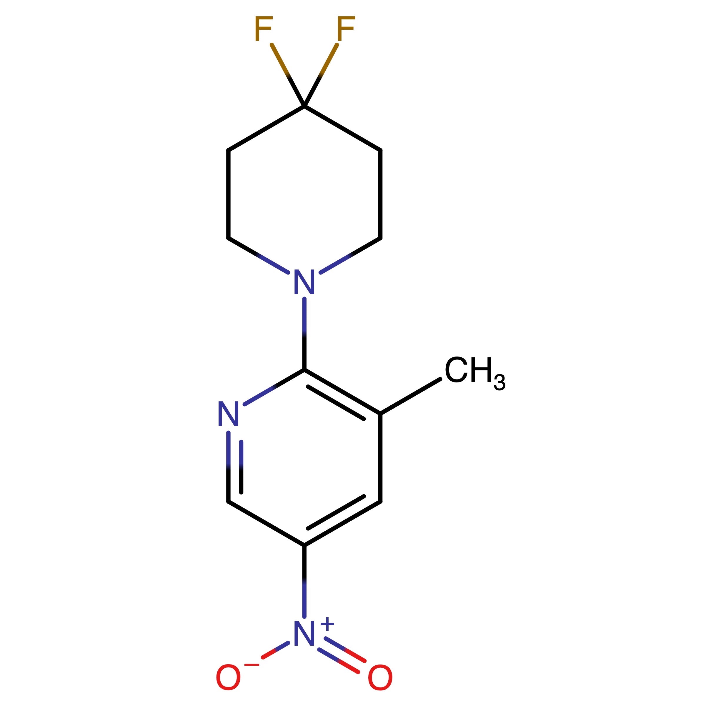 CAS RN 2758440-75-2 | 2-(4,4-Difluoropiperidin-1-yl)-3-methyl-5-nitropyridine