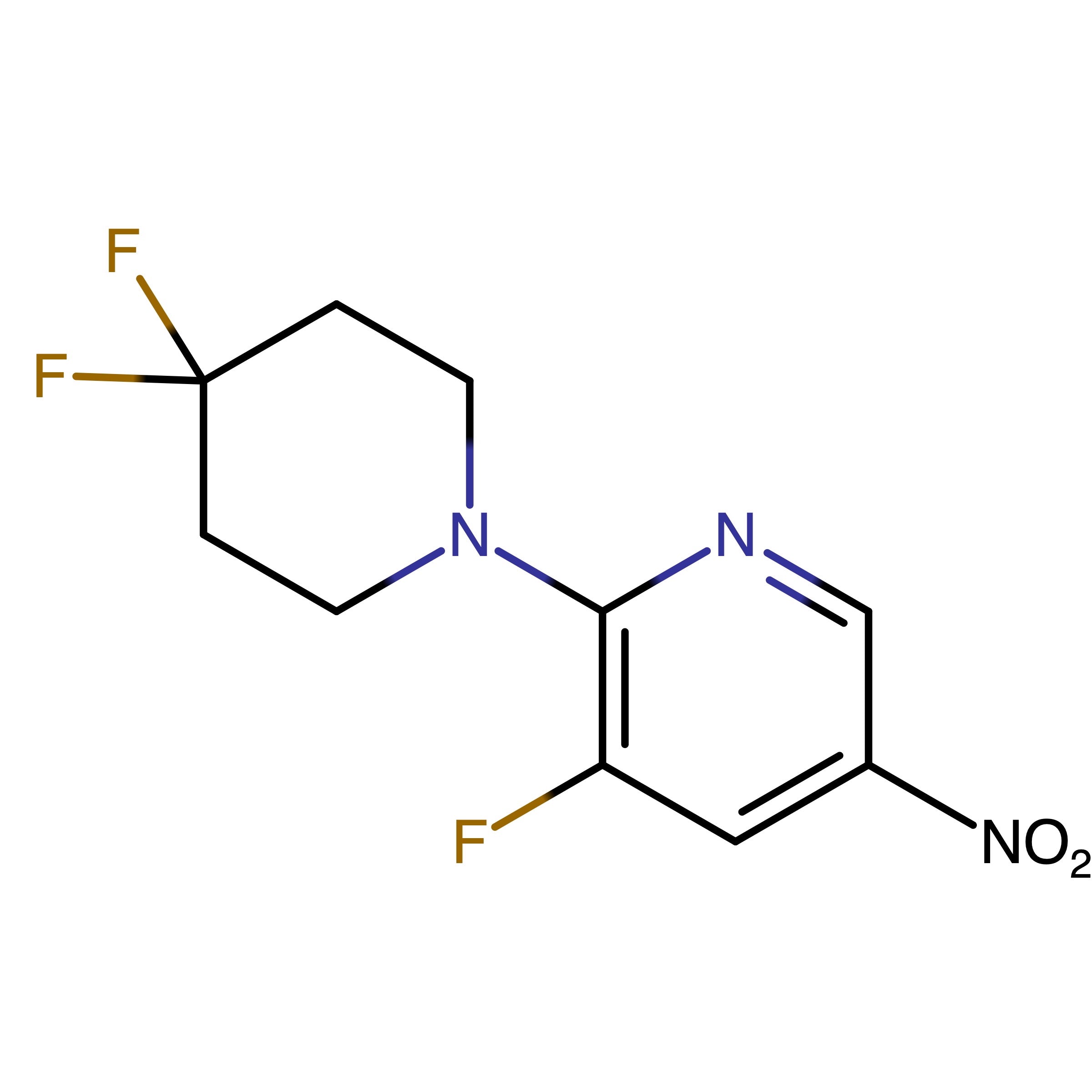 CAS RN 2758440-92-3 | 2-(4,4-Difluoropiperidin-1-yl)-3-fluoro-5-nitropyridine
