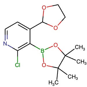 2761538-32-1 | 2-Chloro-4-(1,3-dioxolan-2-yl)-3-(4,4,5,5-tetramethyl-1,3,2-dioxaborolan-2-yl)pyridine - Hoffman Fine Chemicals