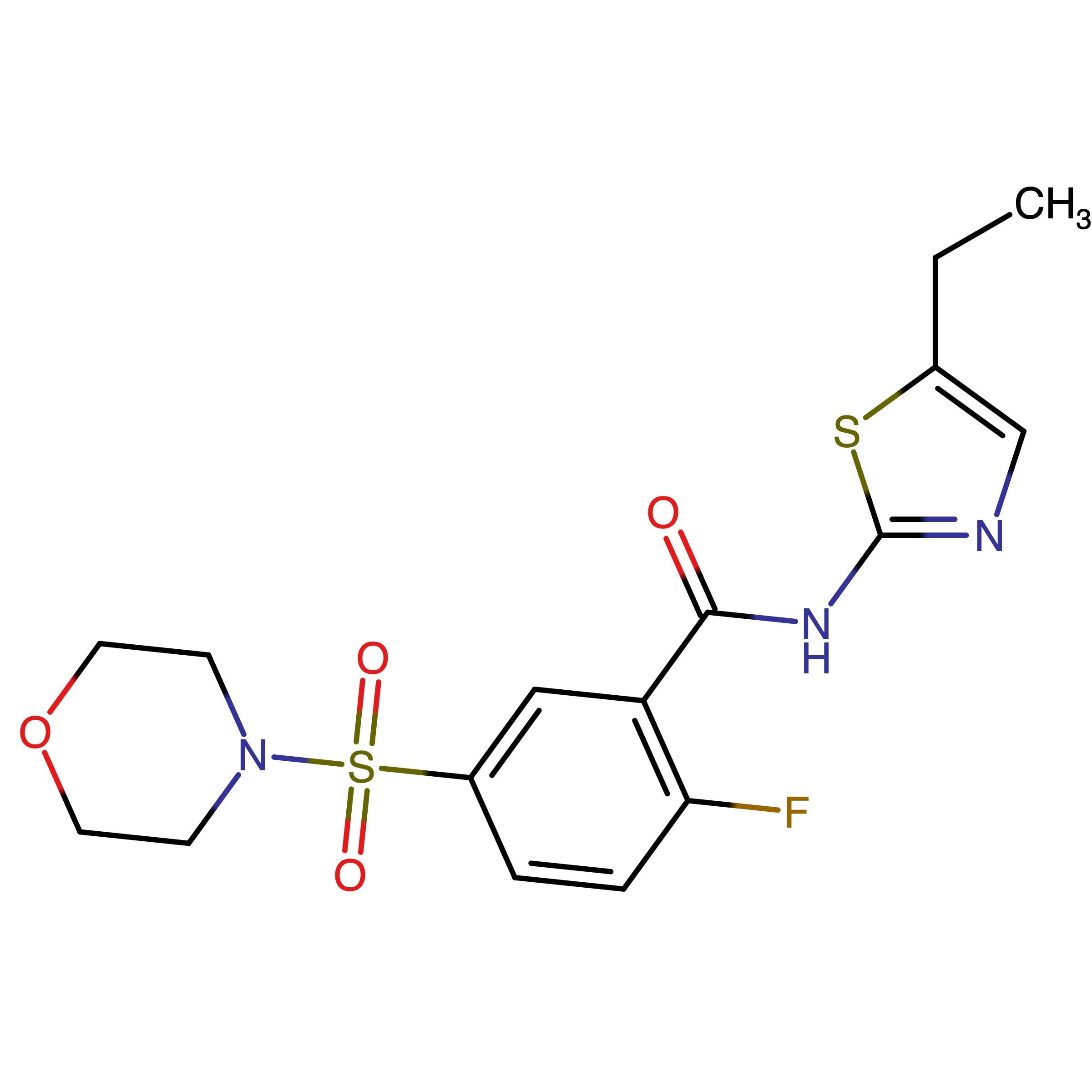CAS RN 2763063-63-2 | N-(5-Ethylthiazol-2-yl)-2-fluoro-5-(morpholinosulfonyl)benzamide