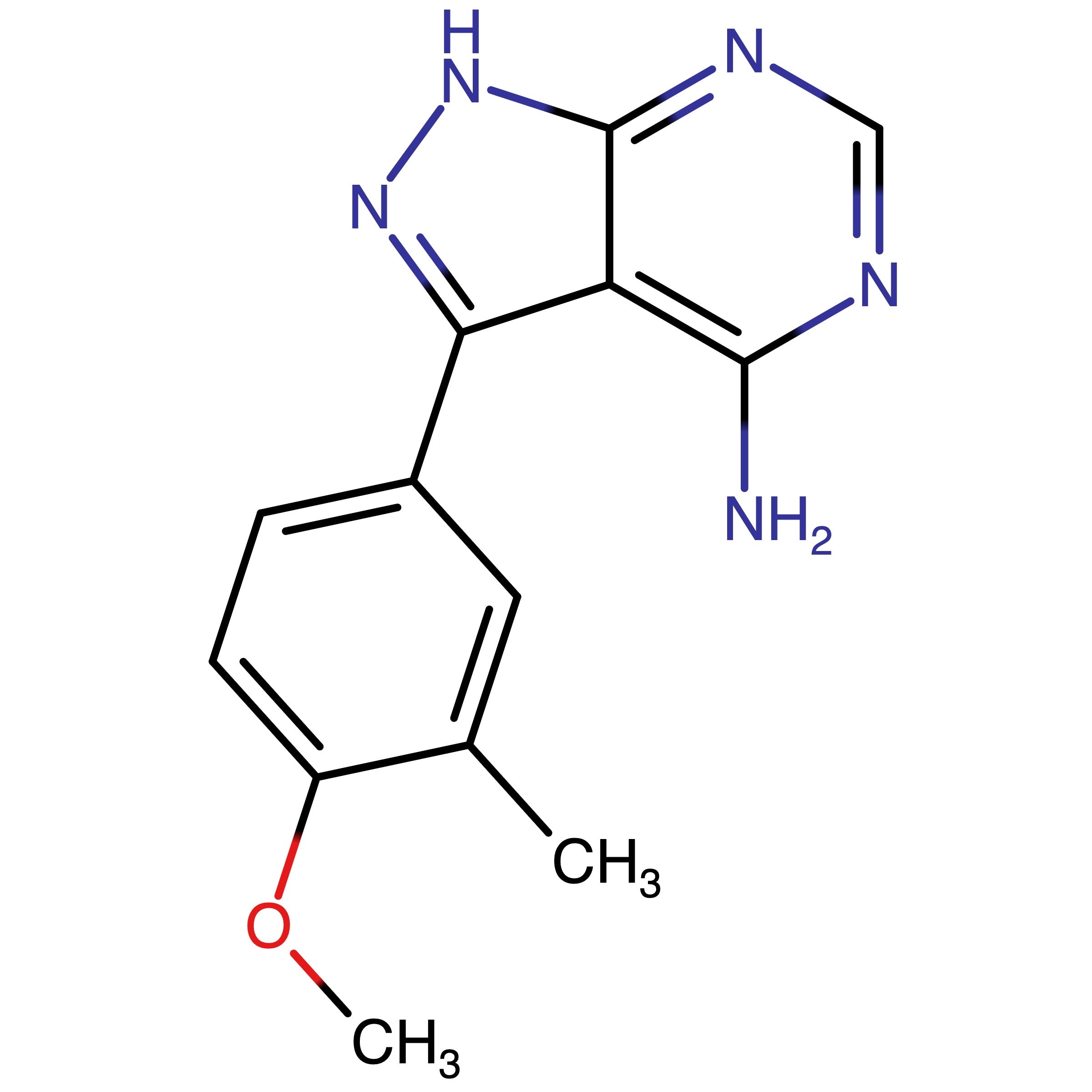 CAS RN 2766792-56-5 | 3-(4-Methoxy-3-methylphenyl)-1H-pyrazolo[3,4-d]pyrimidin-4-amine