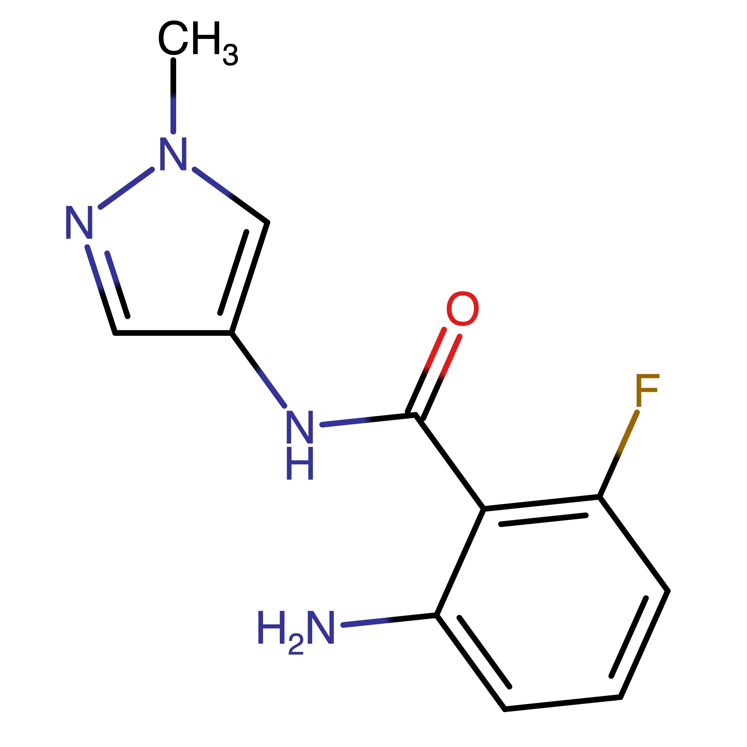 CAS RN 2766792-64-5 | 2-Amino-6-fluoro-N-(1-methyl-1H-pyrazol-4-yl)benzamide
