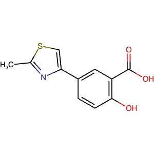 28018-63-5 | 2-Hydroxy-5-(2-methylthiazol-4-yl)benzoic acid - Hoffman Fine Chemicals