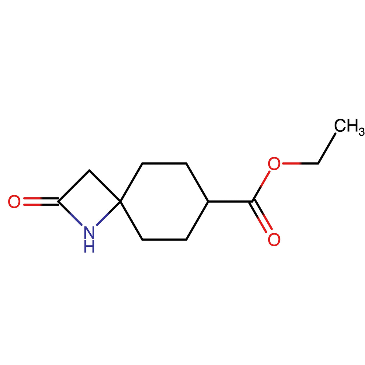 CAS RN 2803856-42-8 | Ethyl 2-oxo-1-azaspiro[3.5]nonane-7-carboxylate (mixture of two diastereomers)