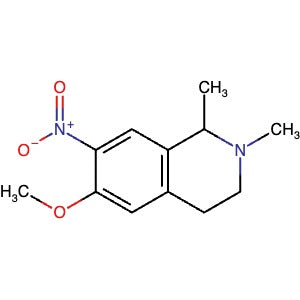 2806021-57-6 | 6-Methoxy-1,2-dimethyl-7-nitro-1,2,3, 4-tetrahydroisoquinoline - Hoffman Fine Chemicals