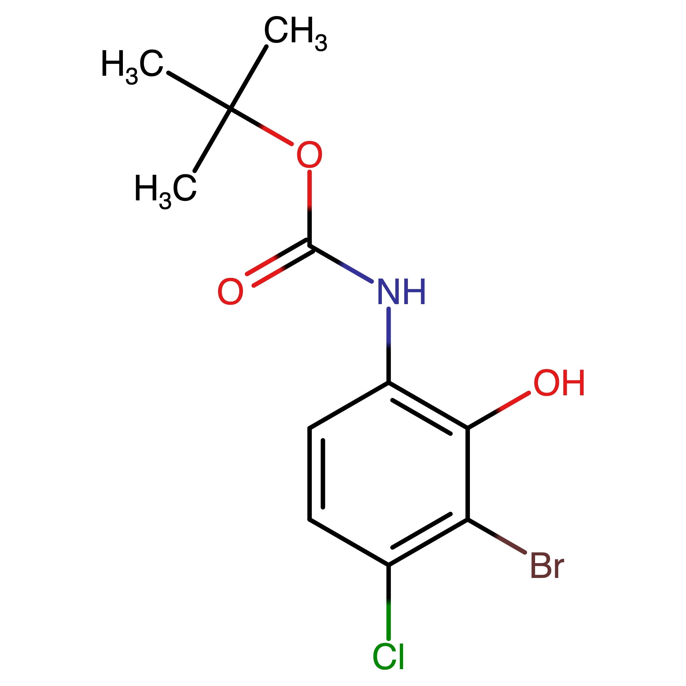 CAS RN 2821063-85-6 | tert-Butyl (3-bromo-4-chloro-2-hydroxyphenyl)carbamate