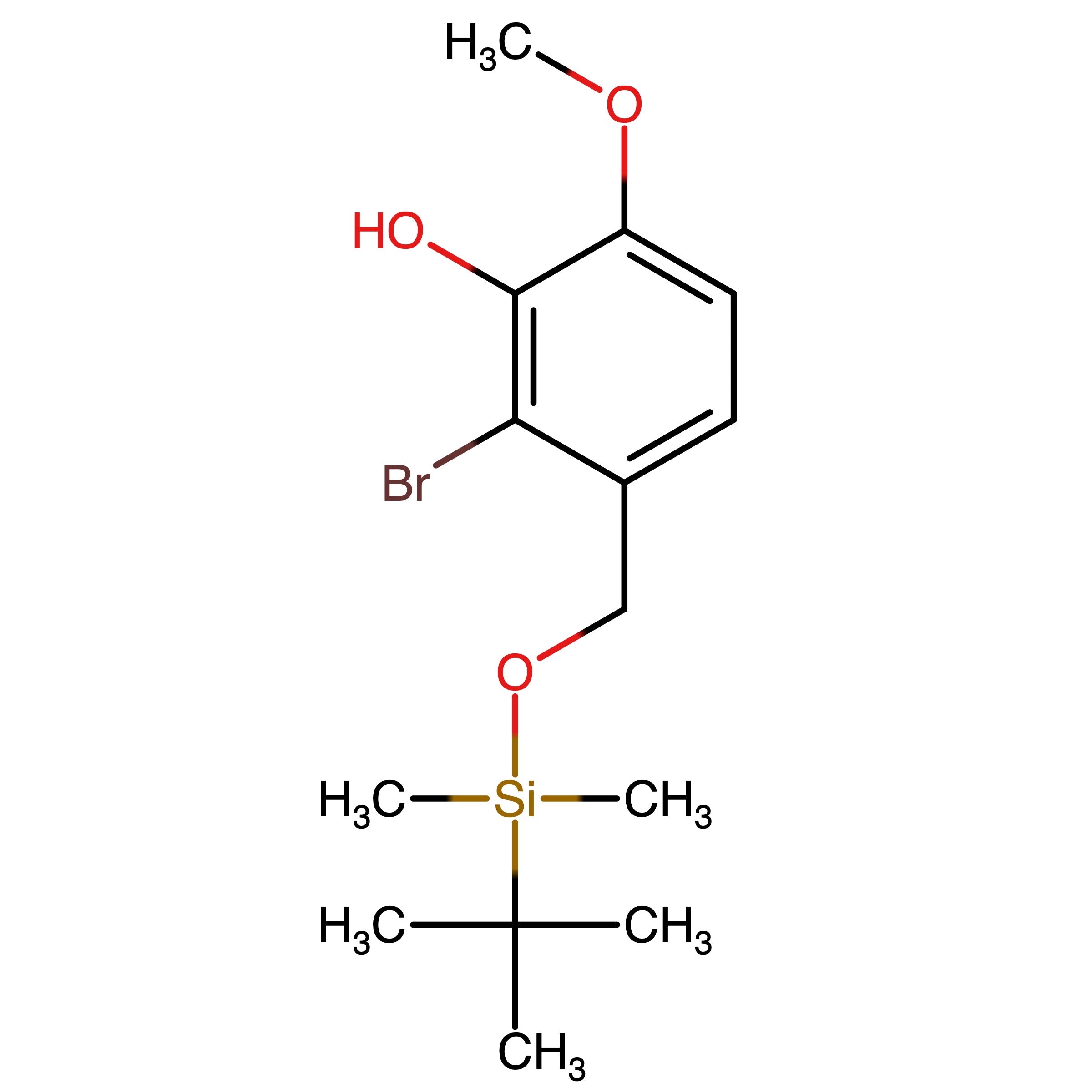 CAS RN 2821063-86-7 | 2-Bromo-3-(((tert-butyldimethylsilyl)oxy)methyl)-6-methoxyphenol