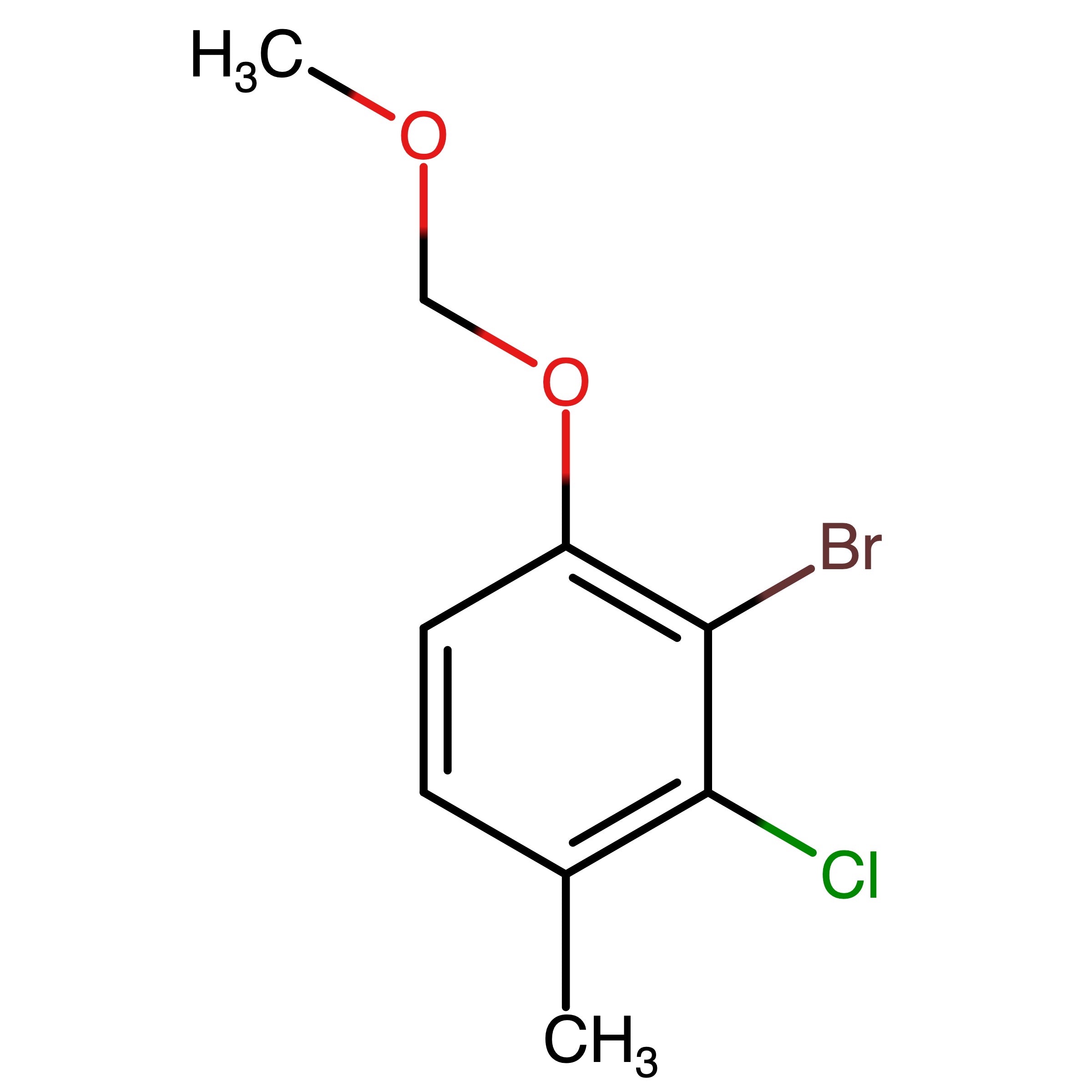 CAS RN 2821063-89-0 | 2-Bromo-3-chloro-1-(methoxymethoxy)-4-methylbenzene | MFCD34823777