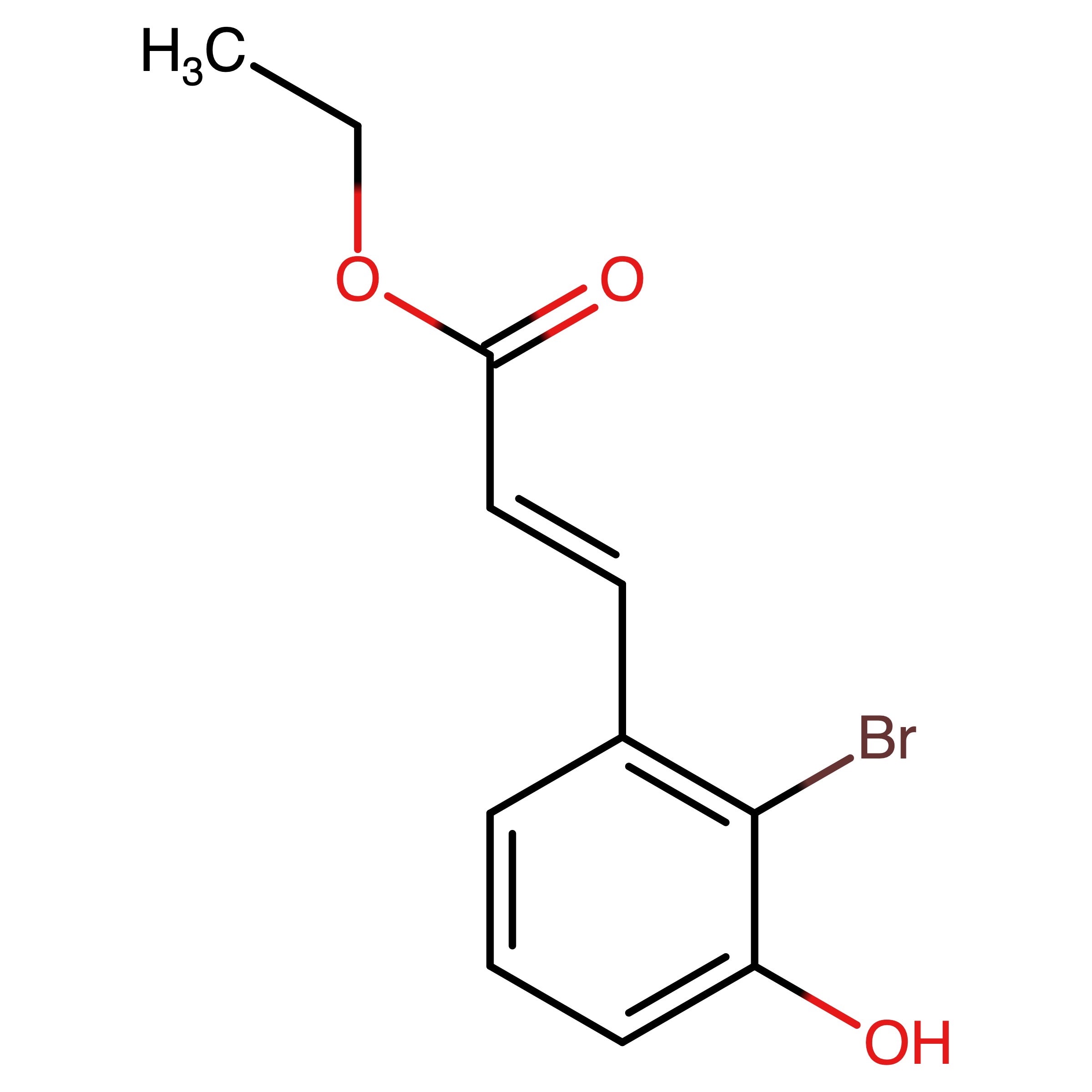 CAS RN 2821063-90-3 | Ethyl (E)-3-(2-bromo-3-hydroxyphenyl)acrylate