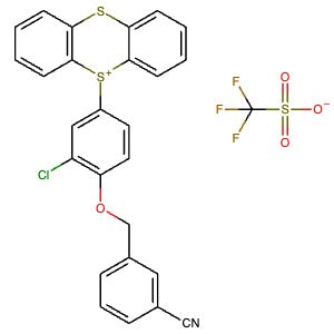 2839478-90-7 | 3-[(2-Chloro-4-thianthren-5-ium-5-ylphenoxy)methyl]benzonitrile;trifluoromethanesulfonate - Hoffman Fine Chemicals