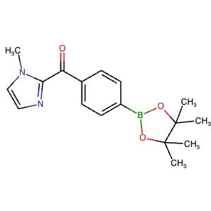 2839572-34-6 | (1-Methyl-1H-imidazol-2-yl)(4-(4,4,5,5-tetramethyl-1,3,2-dioxaborolan-2-yl)phenyl)methanone - Hoffman Fine Chemicals