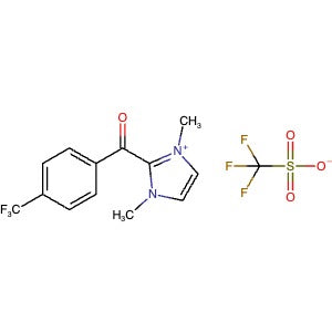 2839572-35-7 | 1,3-Dimethyl-2-(4-(trifluoromethyl)benzoyl)-1H-imidazol-3-ium trifluoromethanesulfonate - Hoffman Fine Chemicals