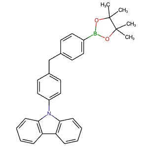 2842036-50-2 | 9-(4-(4-(4,4,5,5-Tetramethyl-1,3,2-dioxaborolan-2-yl)benzyl)phenyl)-9H-carbazole - Hoffman Fine Chemicals