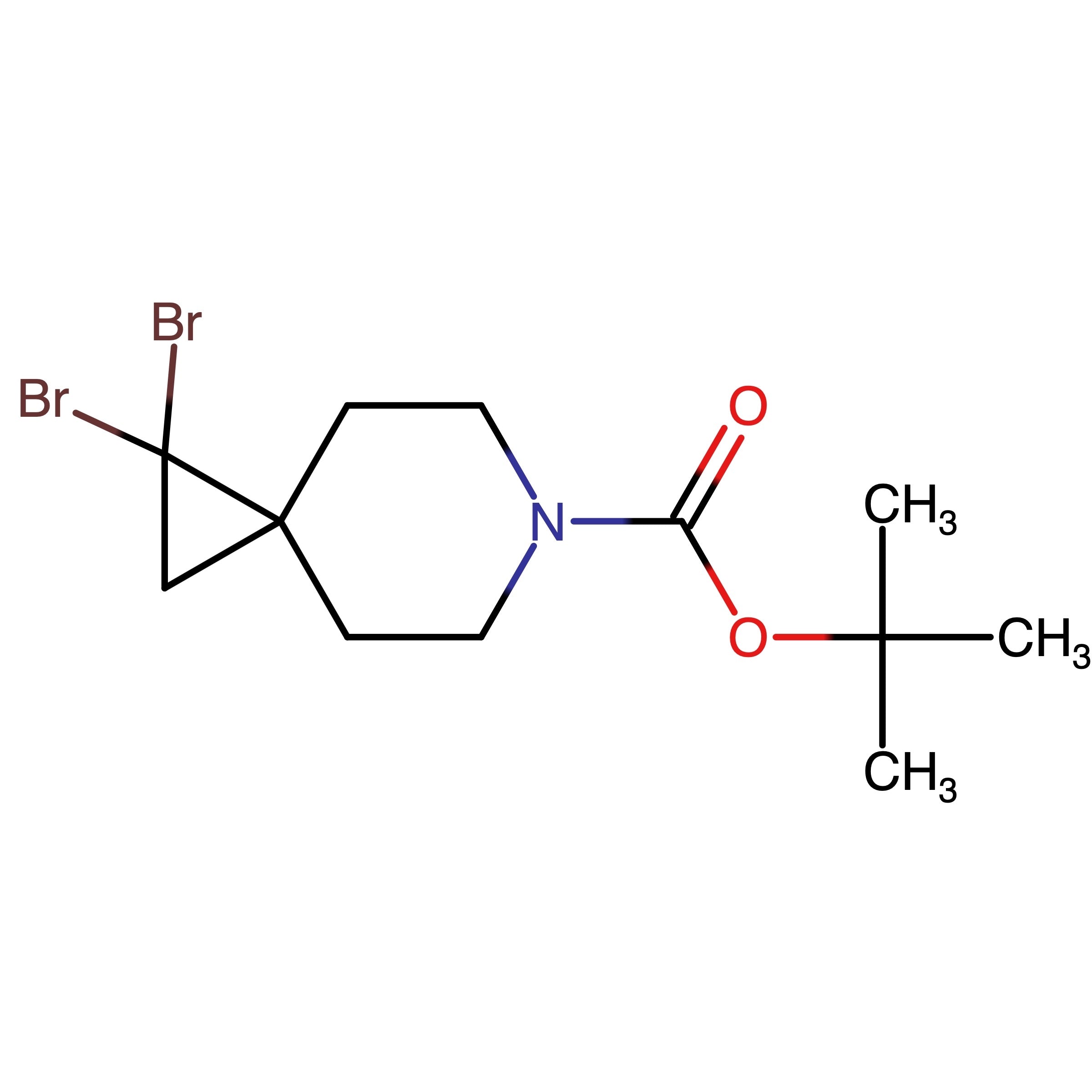 CAS RN 2869050-15-5 | tert-Butyl 1,1-dibromo-6-azaspiro[2.5]octane-6-carboxylate | MFCD35150126