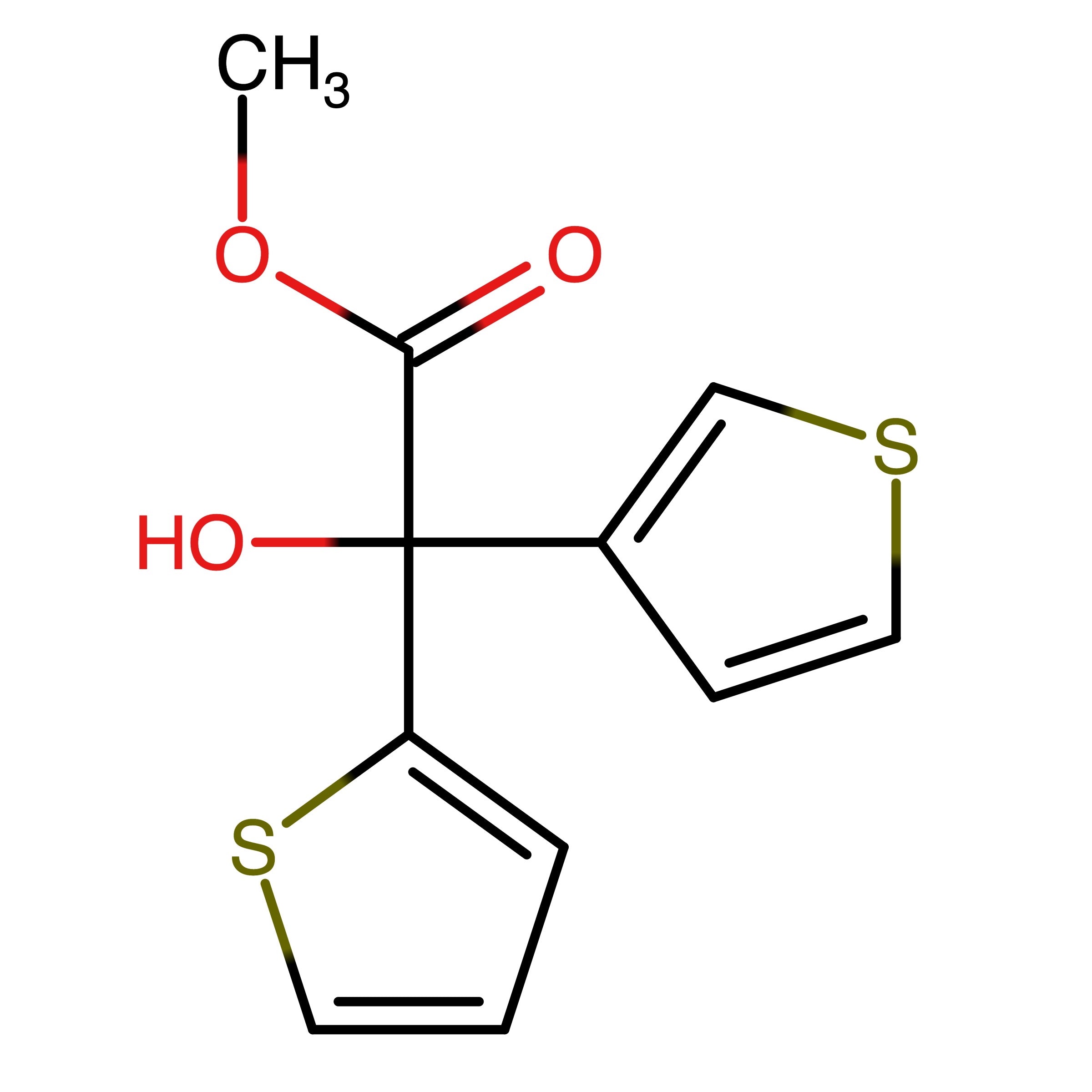 CAS RN 28748-67-6 | Methyl 2-hydroxy-2-(thiophen-2-yl)-2-(thiophen-3-yl)acetate | MFCD29059339