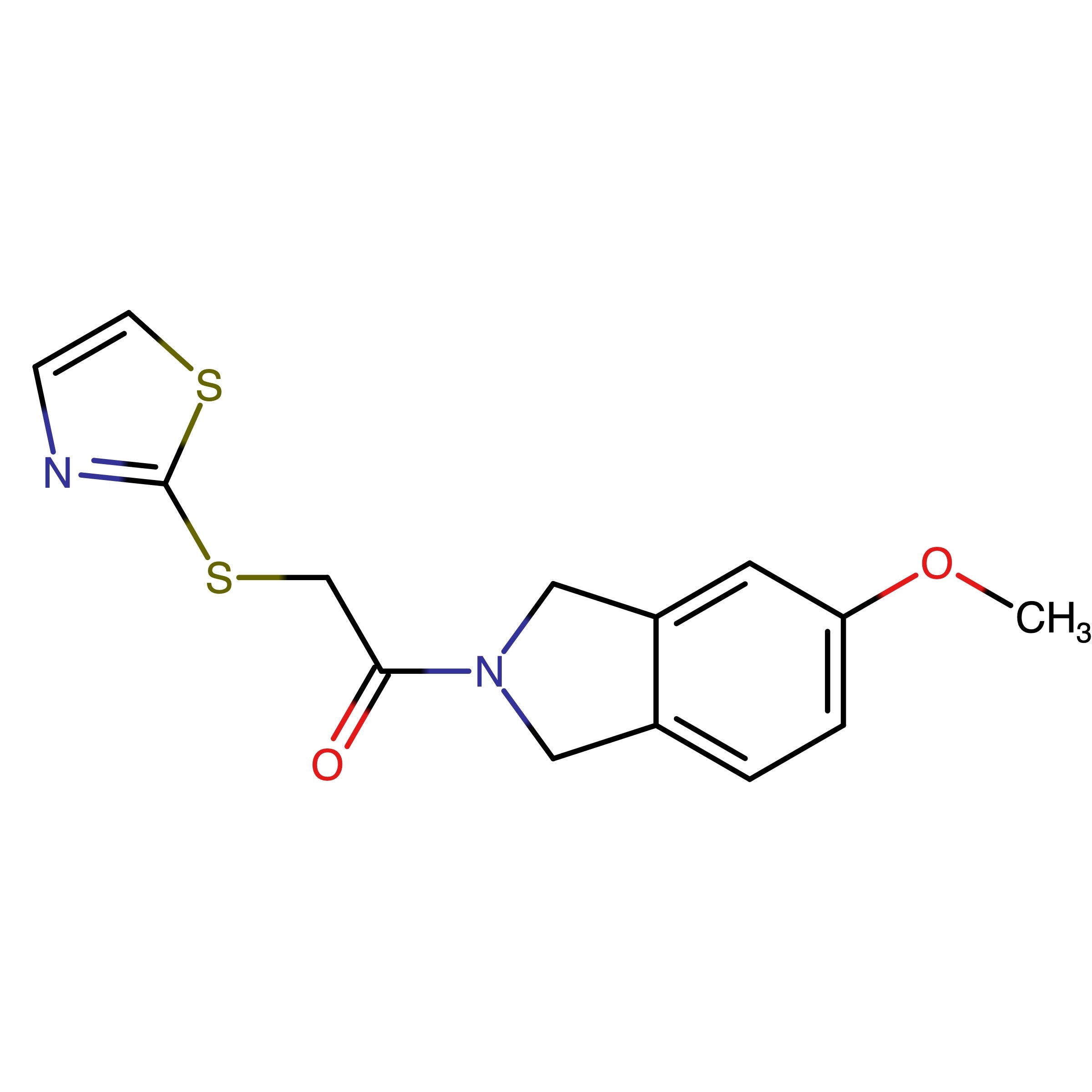CAS RN 2875175-19-0 | 1-(5-Methoxy-1,3-dihydro-2H-isoindol-2-yl)-2-(1,3-thiazol-2-ylsulfanyl)ethanone