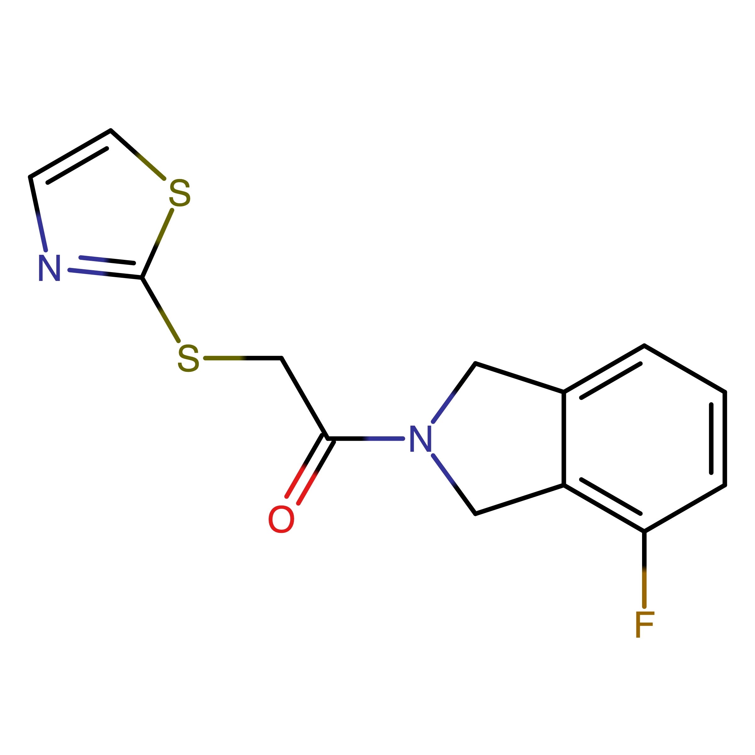 CAS RN 2875175-21-4 | 1-(4-Fluoro-1,3-dihydro-2H-isoindol-2-yl)-2-(1,3-thiazol-2-ylsulfanyl)ethanone