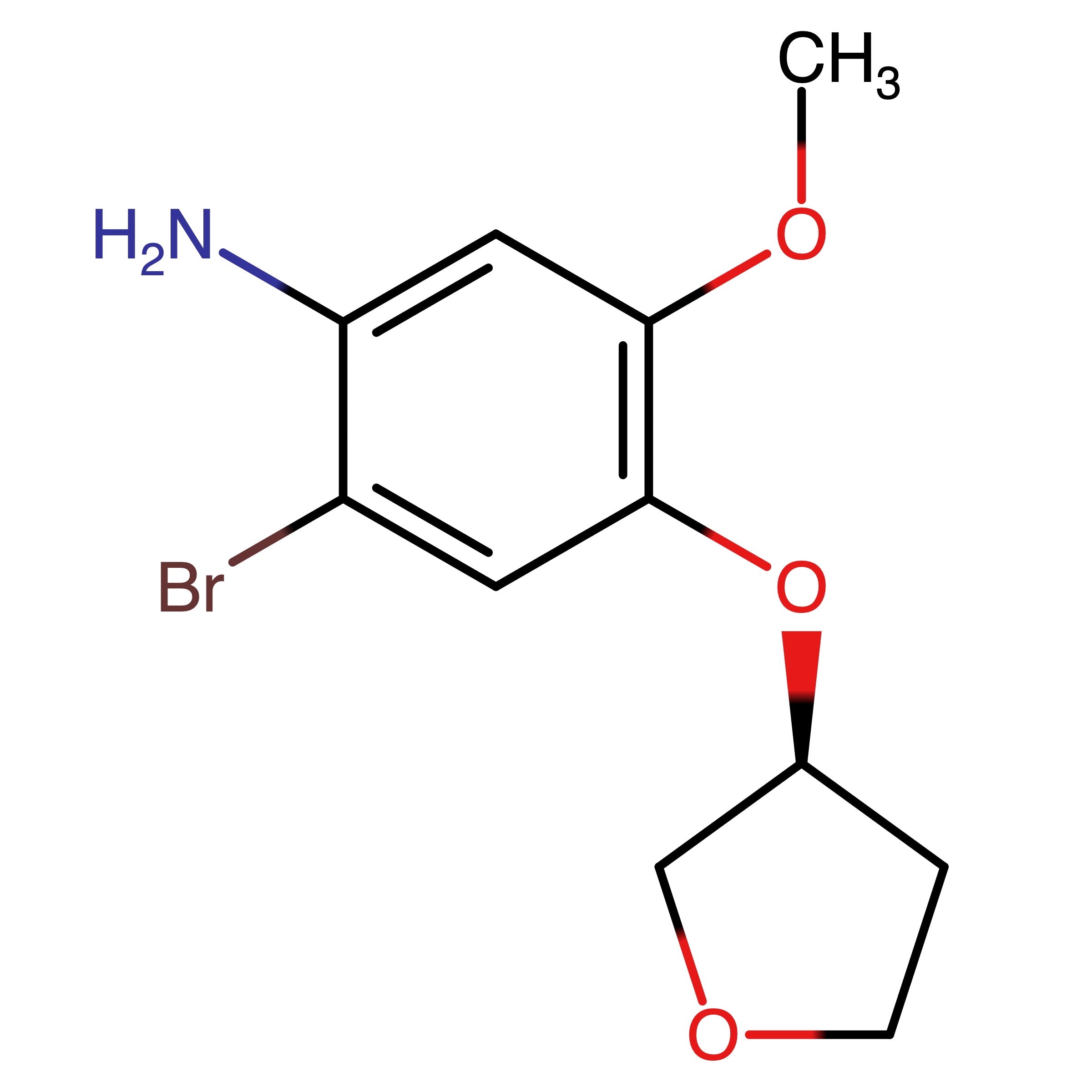 CAS RN 2882121-33-5 | (S)-2-Bromo-5-methoxy-4-((tetrahydrofuran-3-yl)oxy)aniline
