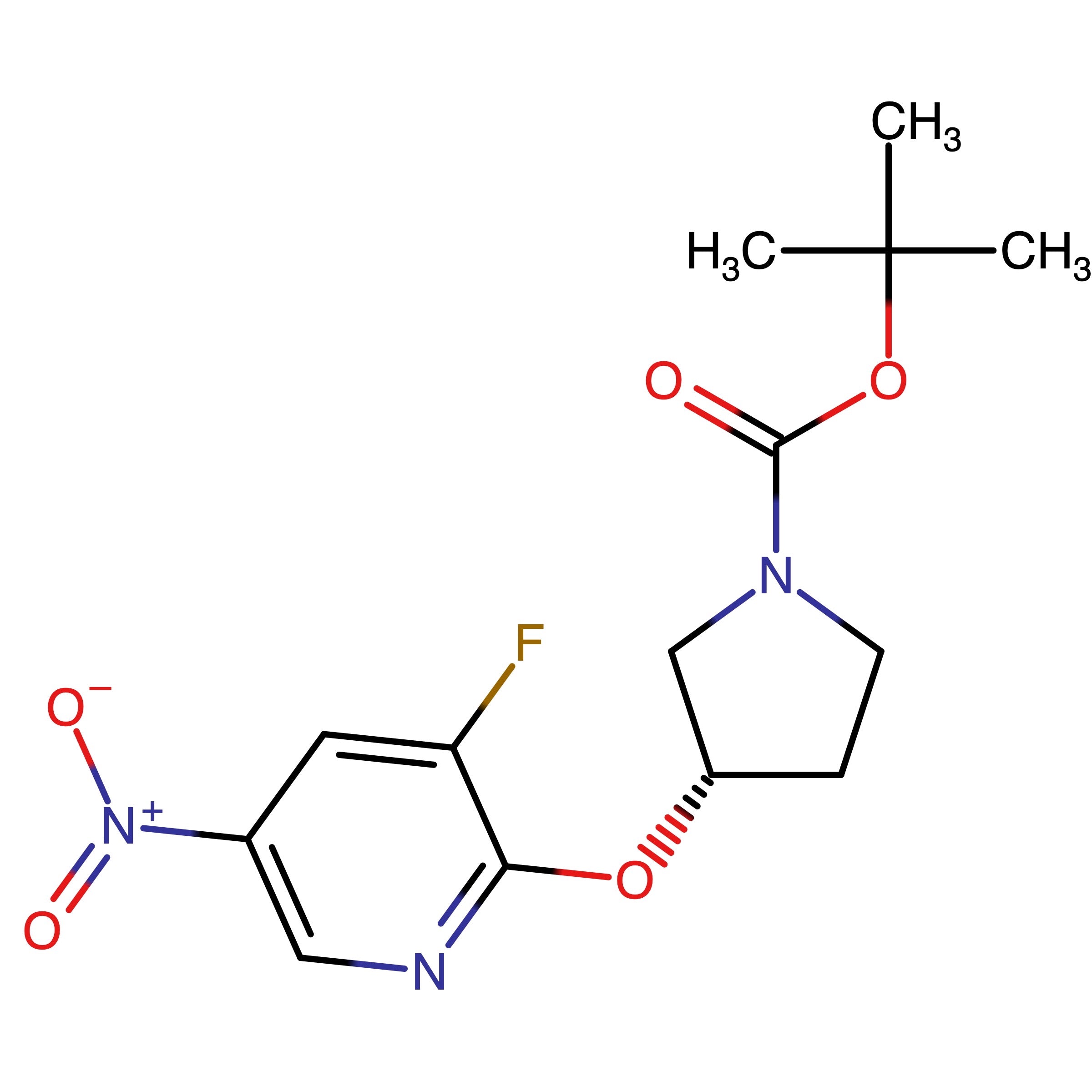 CAS RN 2883633-56-3 | tert-Butyl (3S)-3-[(3-fluoro-5-nitro-2-pyridyl)oxy]pyrrolidine-1-carboxylate