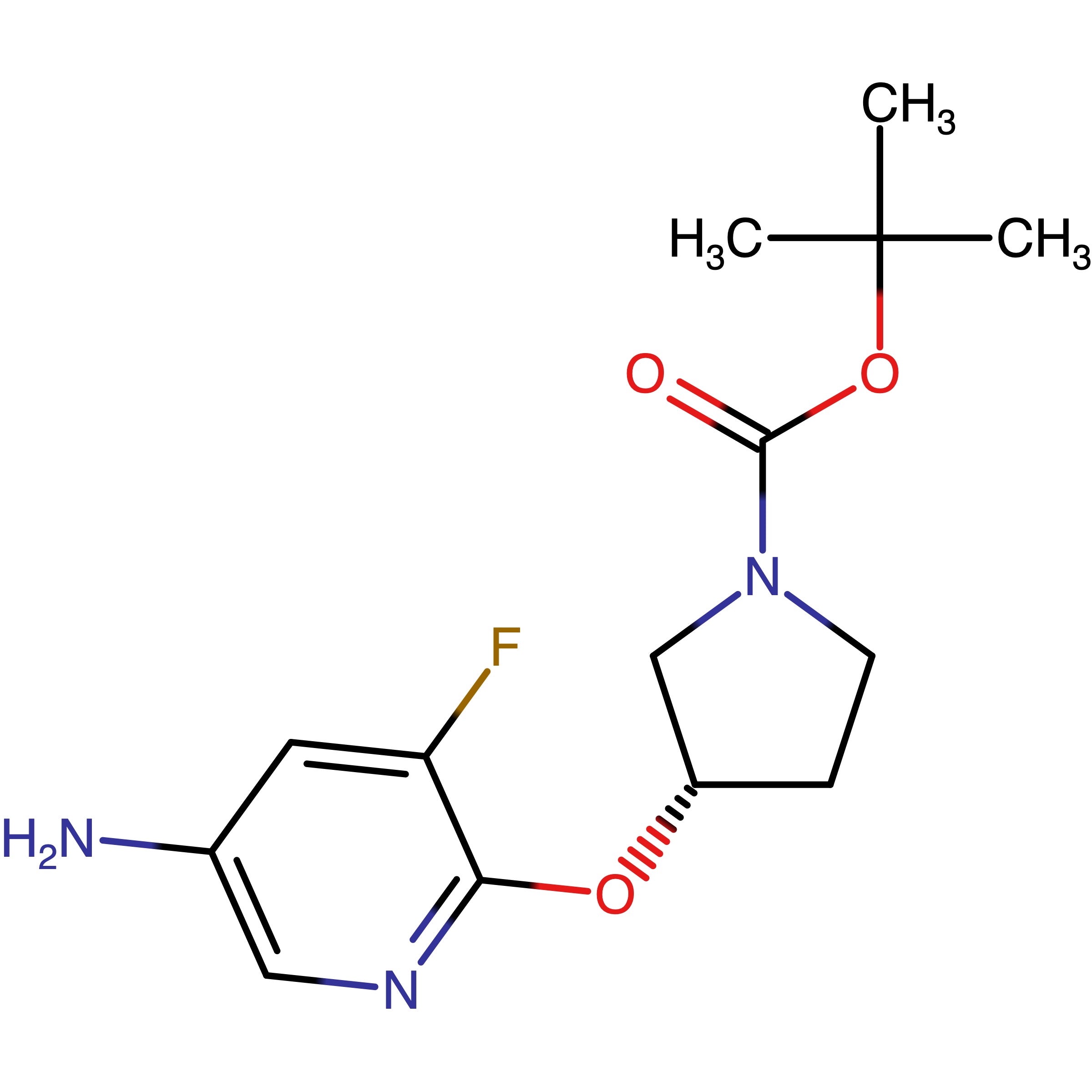 CAS RN 2883633-57-4 | tert-Butyl (3S)-3-[(5-amino-3-fluoro-2-pyridyl)oxy]pyrrolidine-1-carboxylate