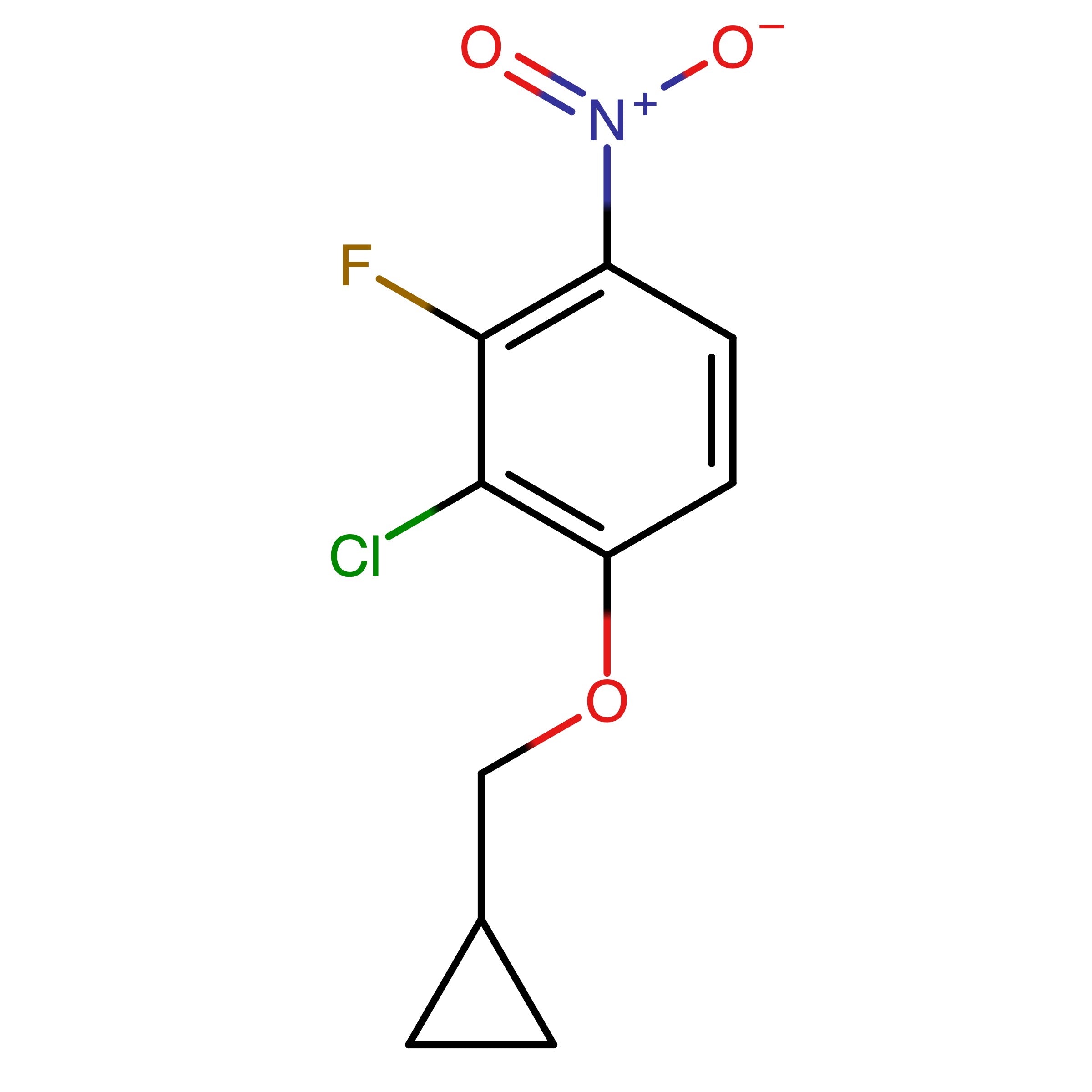 CAS RN 2883633-60-9 | 2-Chloro-1-(cyclopropylmethoxy)-3-fluoro-4-nitrobenzene