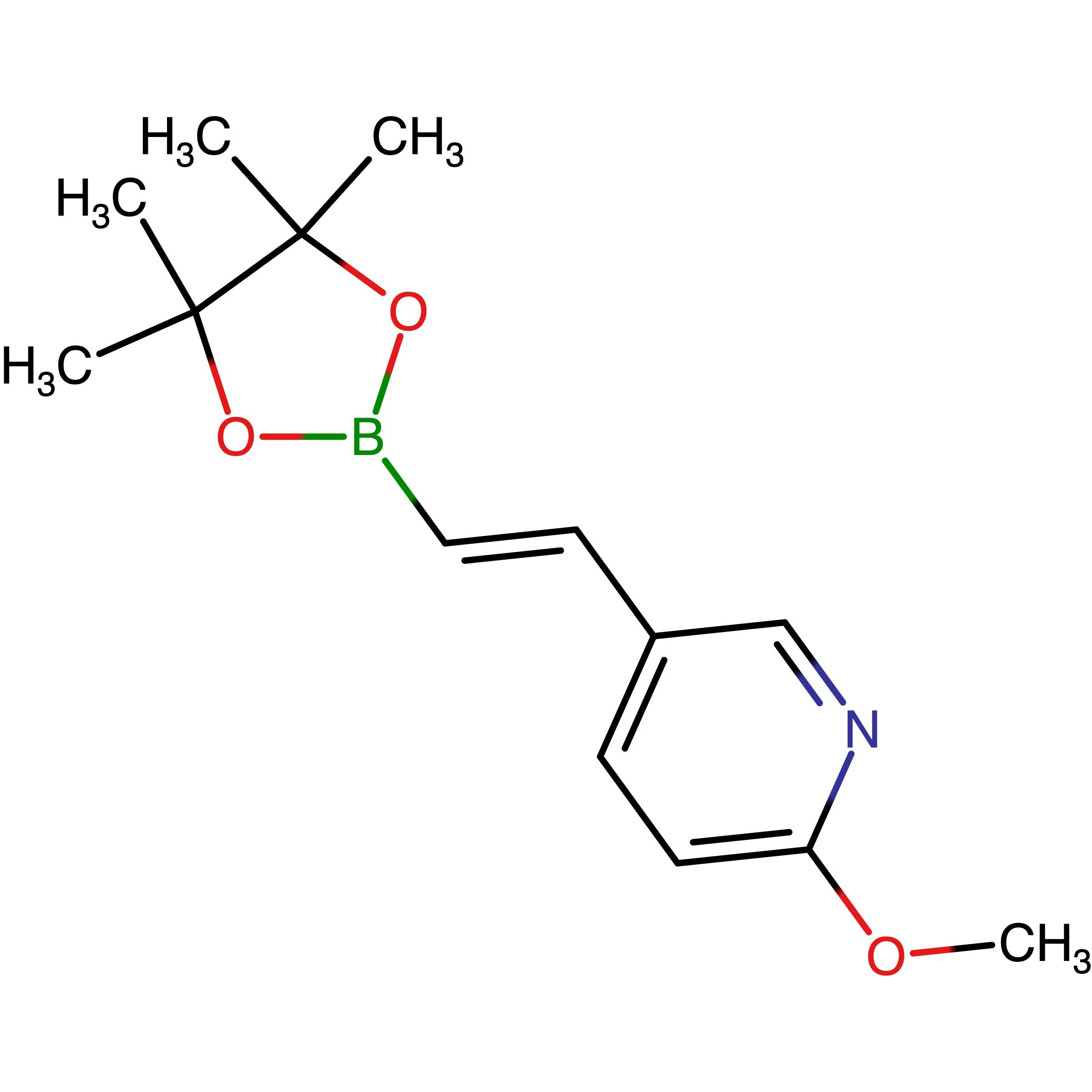 CAS RN 2894094-07-4 | (E)-2-Methoxy-5-(2-(4,4,5,5-tetramethyl-1,3,2-dioxaborolan-2-yl)vinyl)pyridine