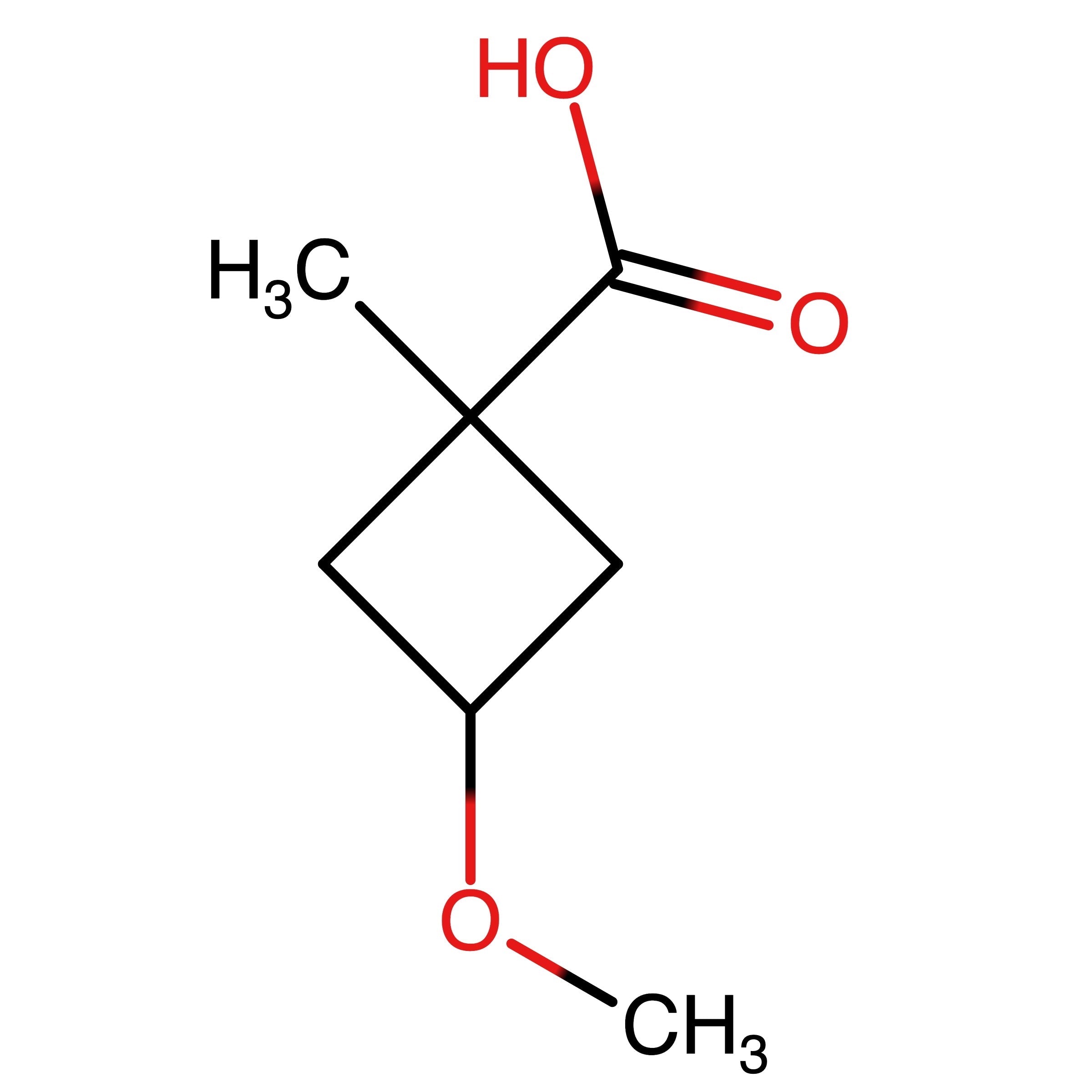 CAS RN 2901950-12-5 | 3-Methoxy-1-methylcyclobutane-1-carboxylic acid