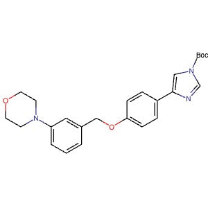 2907705-91-1 | tert-Butyl 4-(4-((3-morpholinobenzyl)oxy)phenyl)-1H-imidazole-1-carboxylate - Hoffman Fine Chemicals