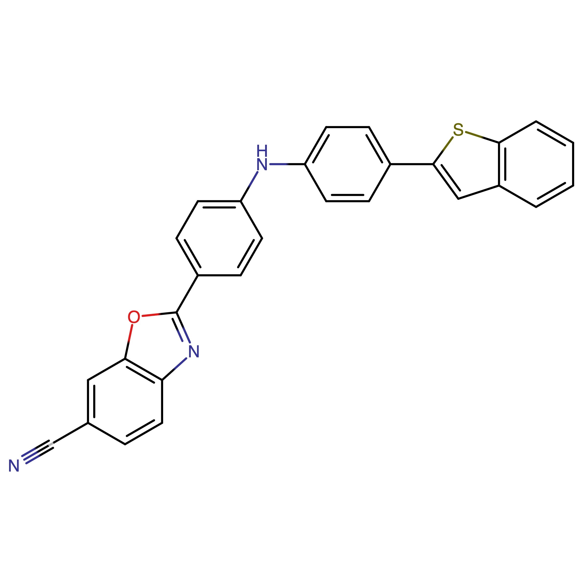CAS RN 2910747-57-6 | N-[4-(5-carbonitrile-1,3-benzoxazol-2-yl)phenyl]-4-benzo[b]thien-2-ylaniline