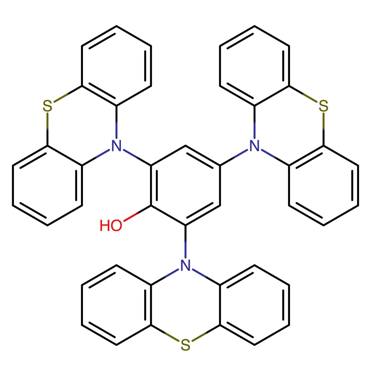 CAS RN 2918769-97-6 | 2,4,6-Tri(10H-phenothiazin-10-yl)phenol