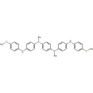 2921653-83-8 | Di-tert-butyl 1,4-phenylenebis((4-((4-(methylthio)phenyl)amino)phenyl)carbamate) - Hoffman Fine Chemicals