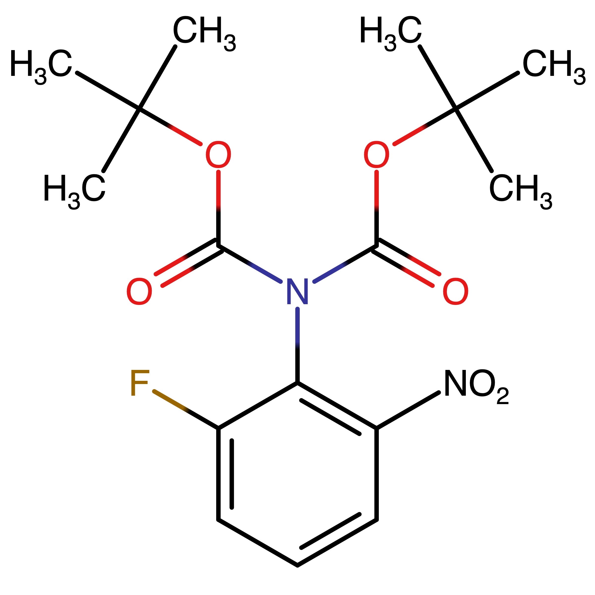 CAS RN 2924018-49-3 | tert-Butyl (tert-butoxycarbonyl)(2-fluoro-6-nitrophenyl)carbamate