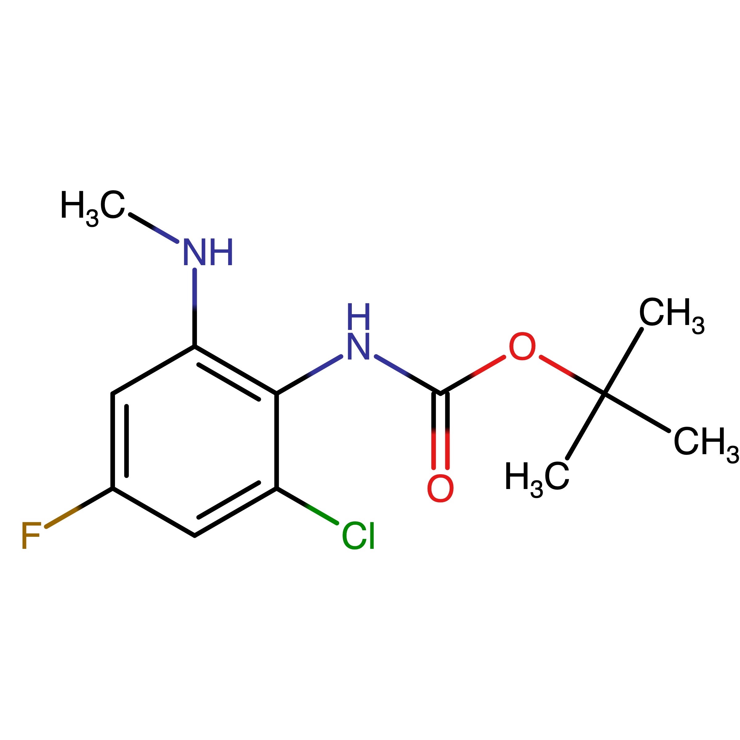 CAS RN 2924018-52-8 | tert-Butyl (2-chloro-4-fluoro-6-(methylamino)phenyl)carbamate