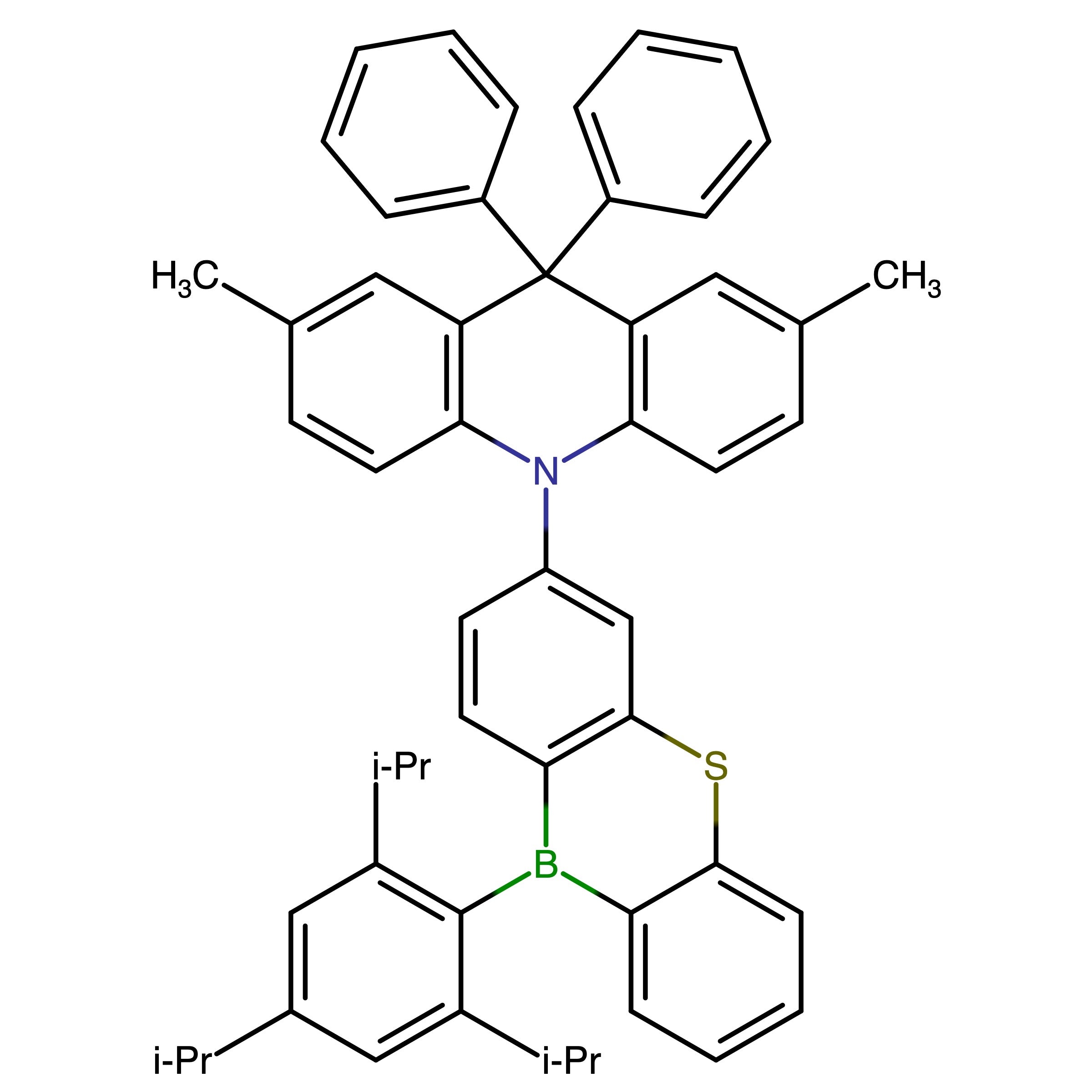 2,7-Dimethyl-9,9-diphenyl-10-[10-[2,4,6-tri(propan-2-yl)phenyl]benzo[b][1,4]benzothiaborinin-3-yl]acridine