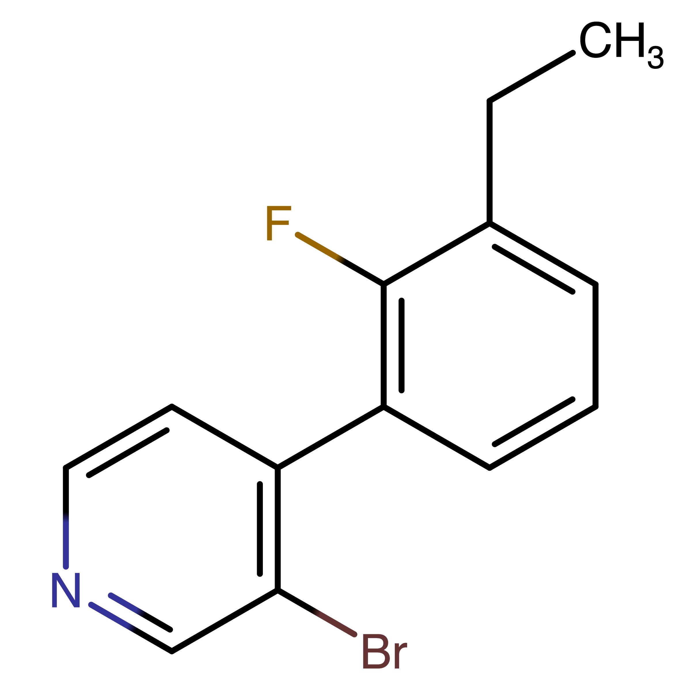 3-Bromo-4-(3-ethyl-2-fluorophenyl)pyridine
