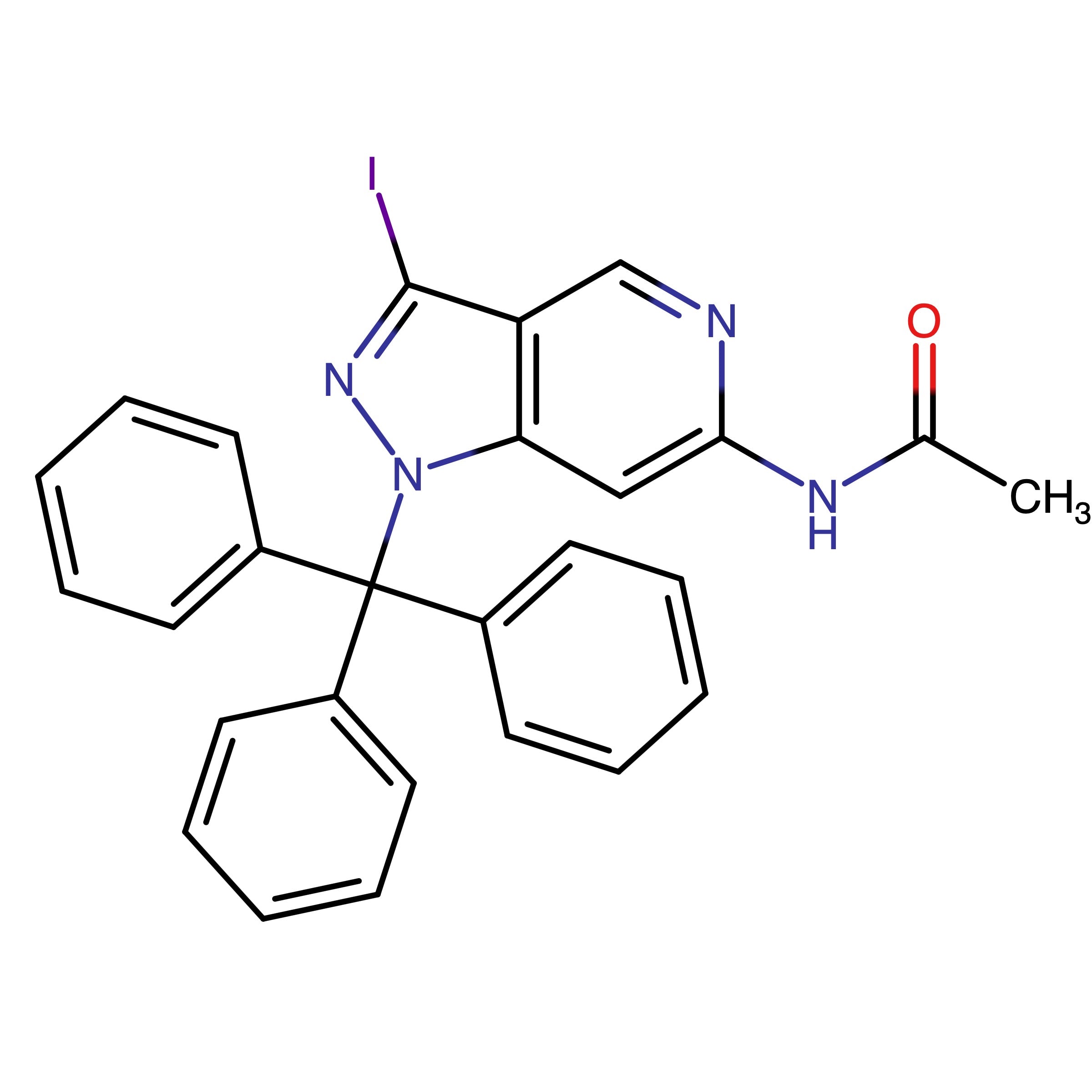 CAS RN 3010882-48-8 | N?(3?Iodo?1?trityl?1H?pyrazolo[4,3?c]pyridin?6?yl)acetamide 