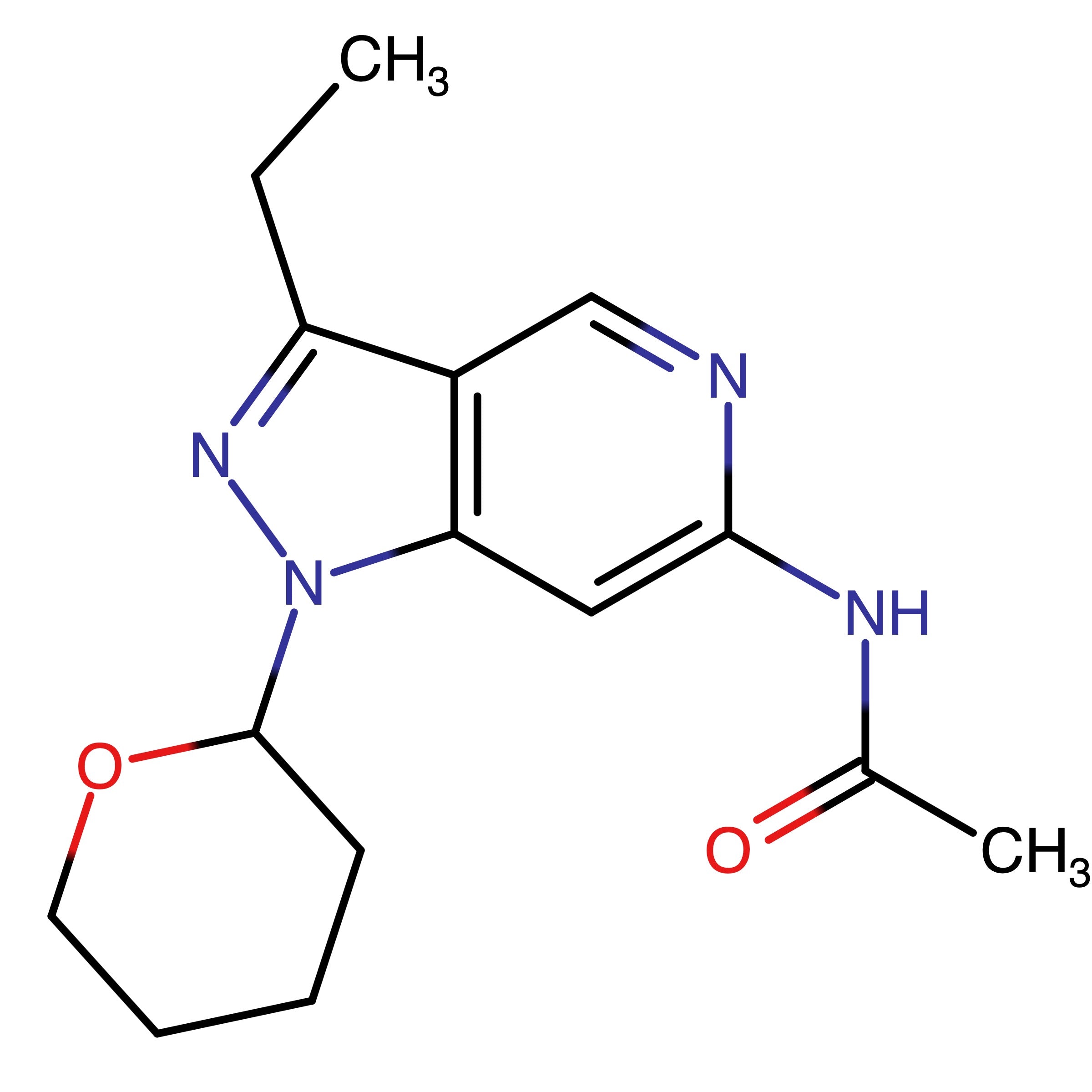 CAS RN 3010882-50-2 | N?(3?Ethyl?1?(tetrahydro?2H?pyran?2?yl)?1H?pyrazolo[4,3?c]pyridin?6?yl)acetamide 