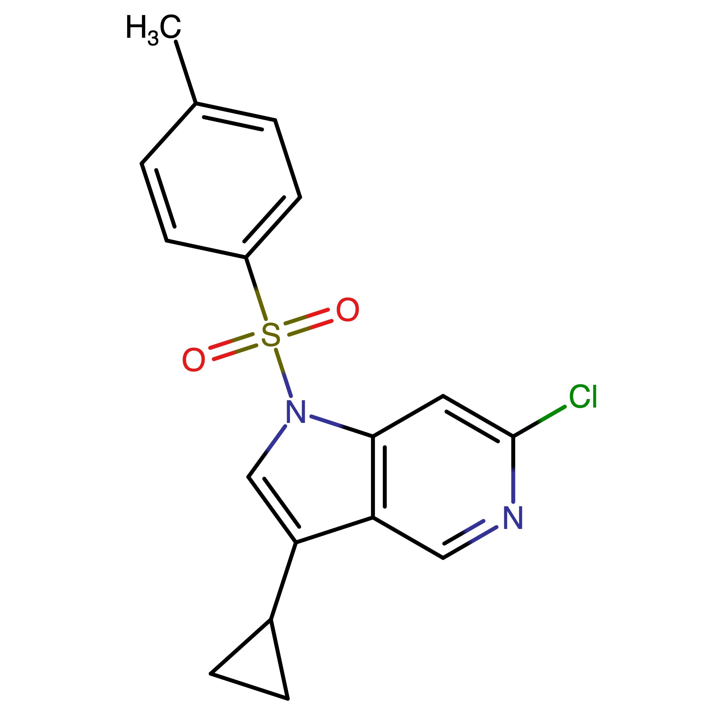 CAS RN 3010882-53-5 | 6?Chloro?3?cyclopropyl?1?tosyl?1H?pyrrolo[3,2?c]pyridine 
