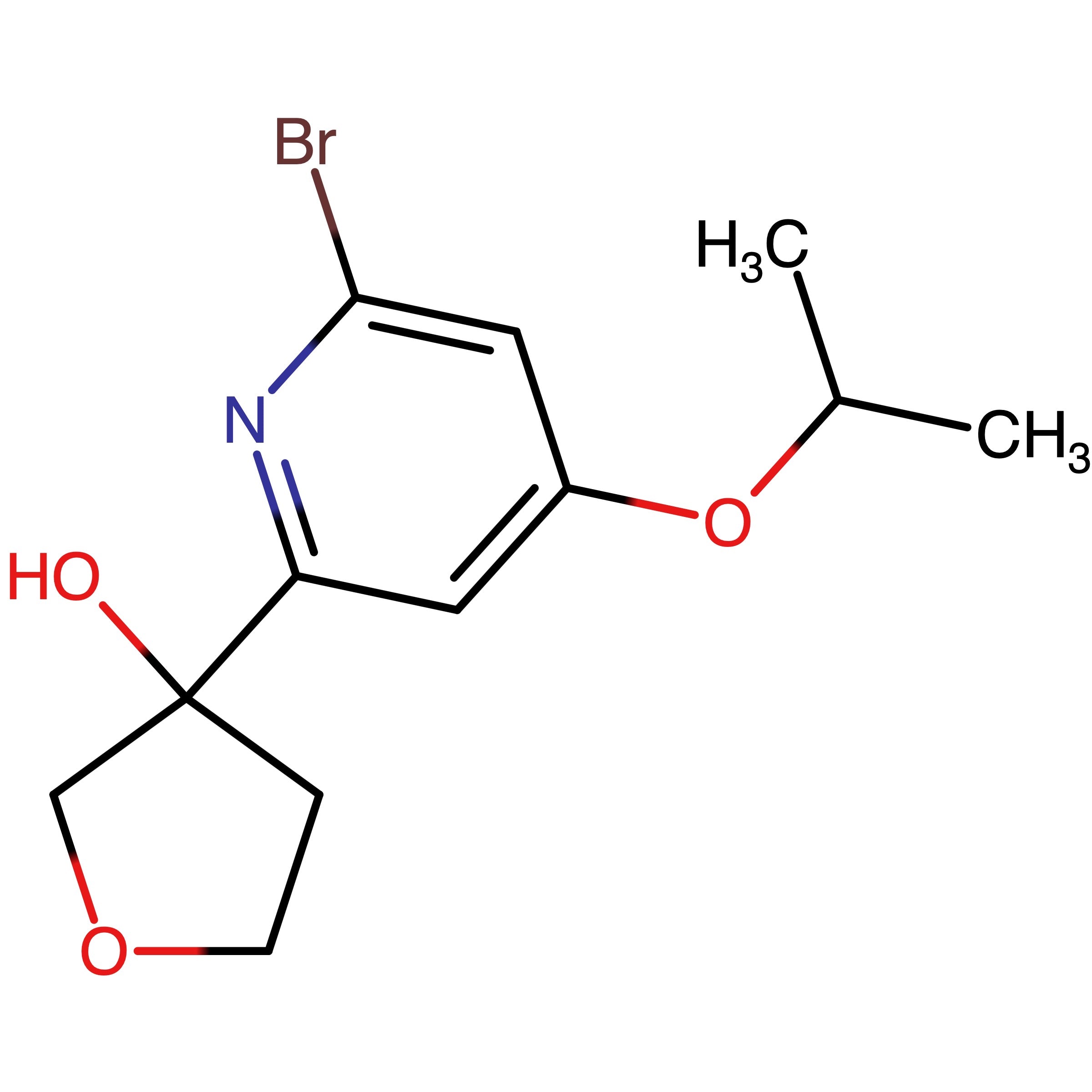 CAS RN 3010882-59-1 | 3?(6?bromo?4?(propan-2yloxy)pyridin?2?yl)tetrahydrofuran?3?ol 