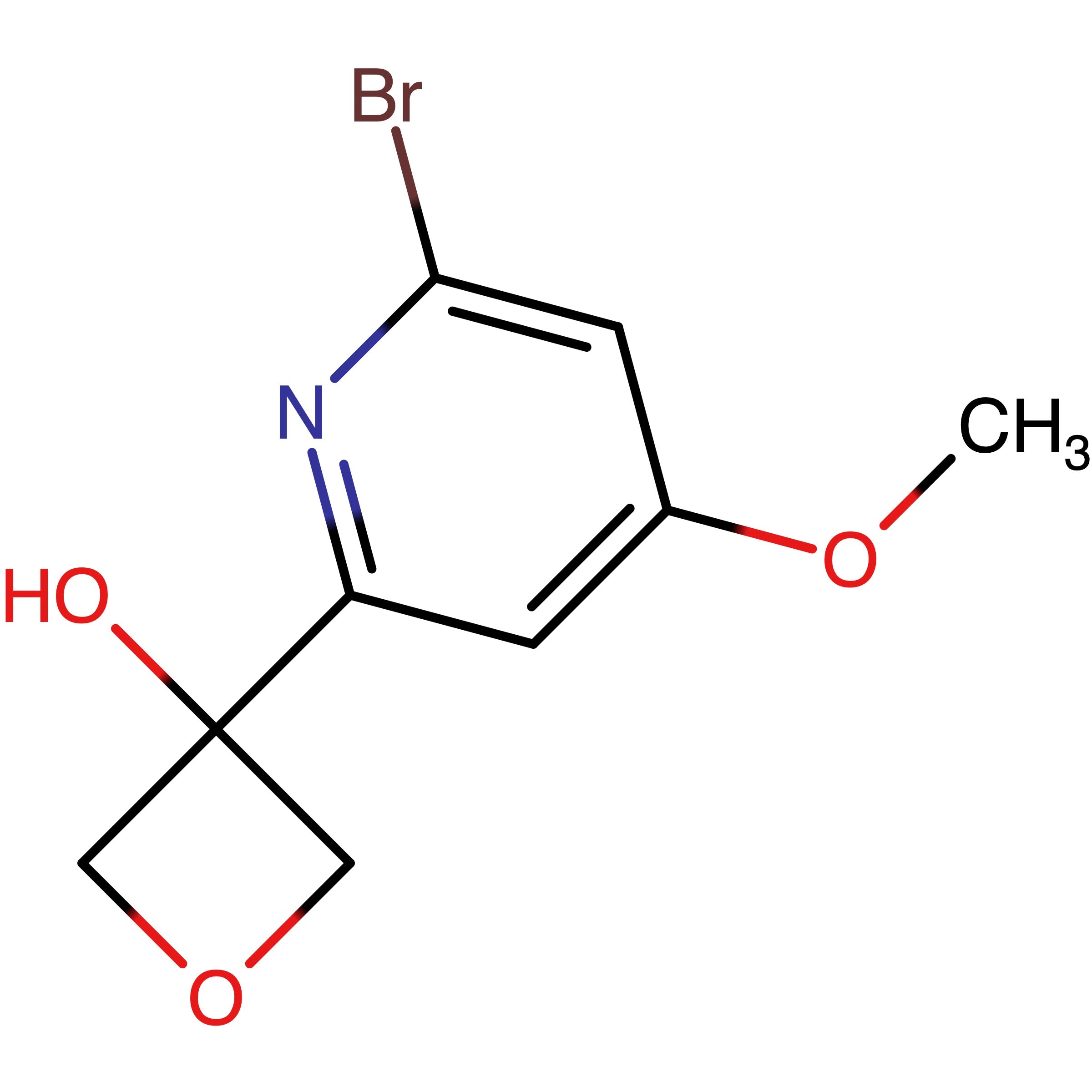 CAS RN 3010882-61-5 | 3?(6?Bromo?4?methoxypyridin?2?yl)oxetan?3?ol 