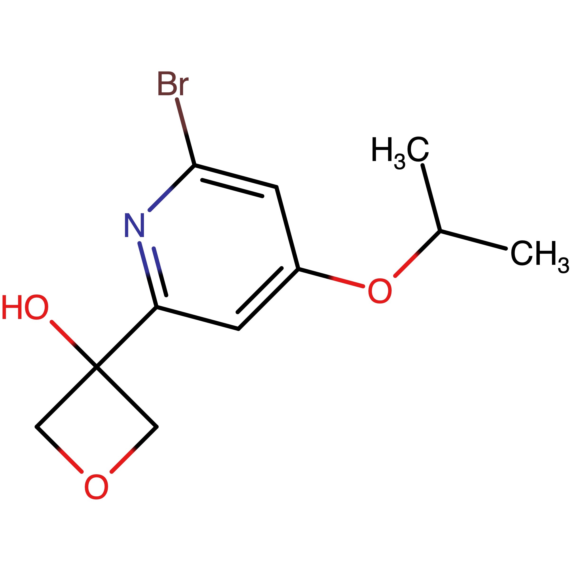 CAS RN 3010882-62-6 | 3?(6?Bromo?4?(propan-2yloxy)pyridin?2?yl)oxetan?3?ol 