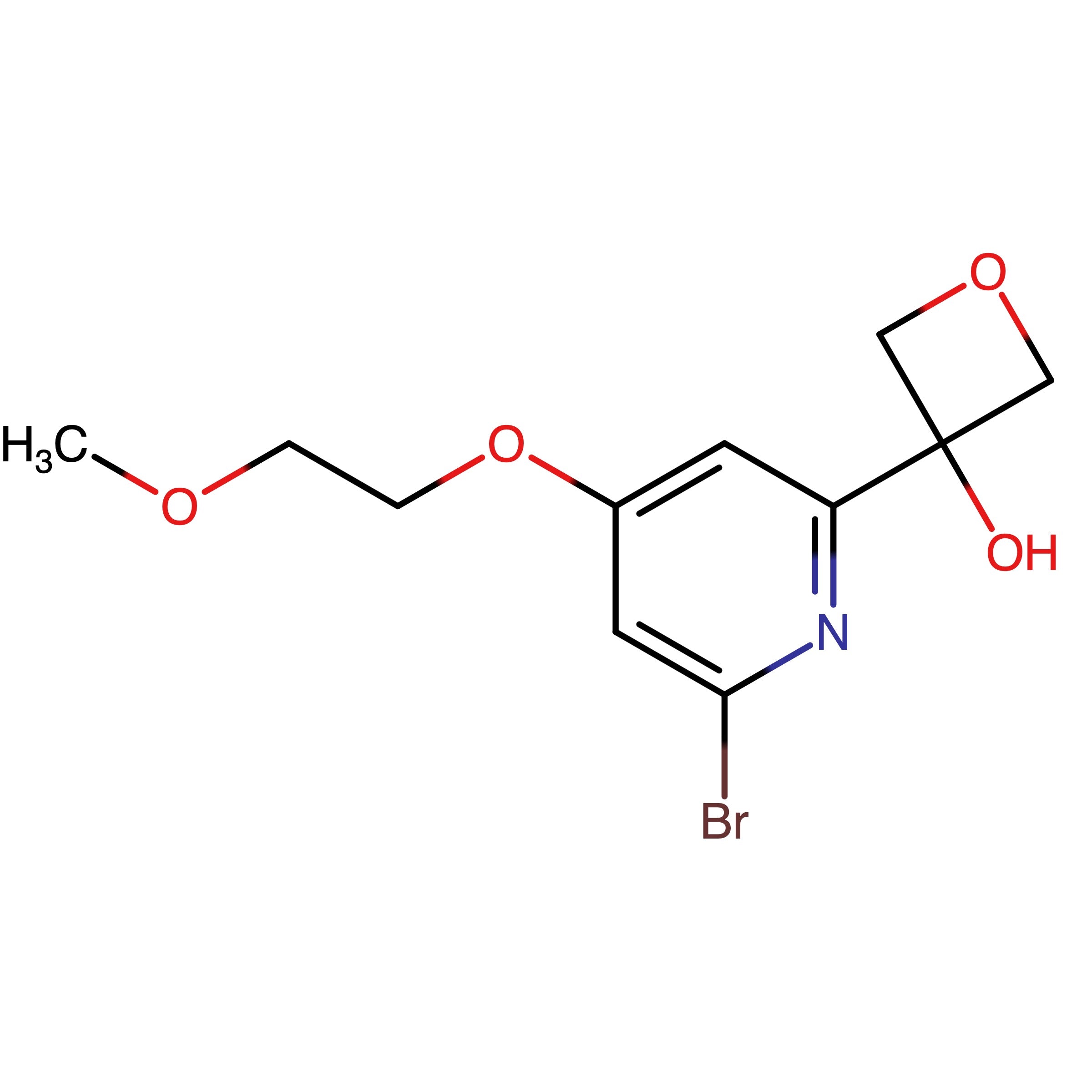 CAS RN 3010882-63-7 | 3?(6?Bromo?4?(2?methoxyethoxy)pyridin?2?yl)oxetan?3?ol 