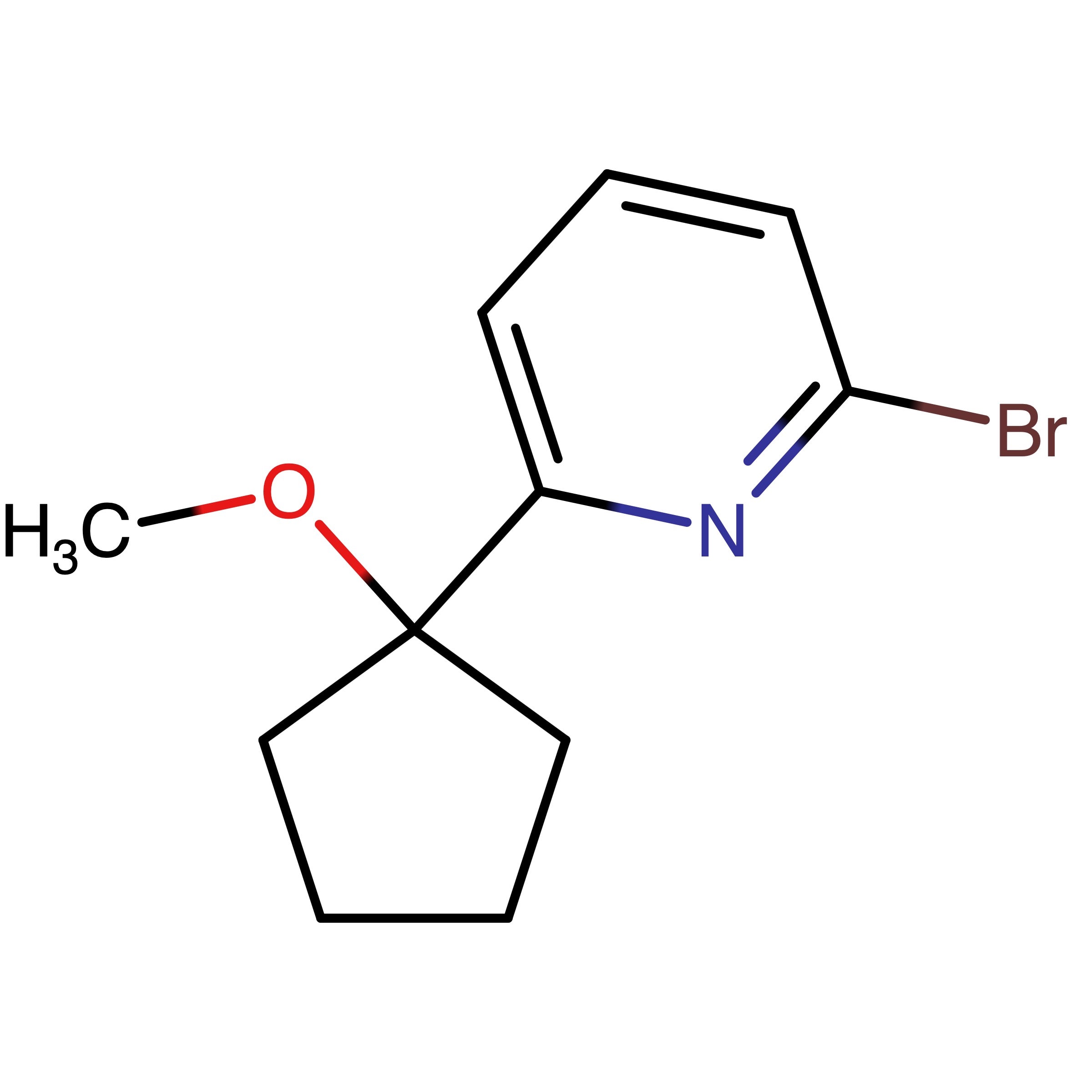 CAS RN 3010882-65-9 | 2?Bromo?6?(1?methoxycyclopentyl)pyridine 