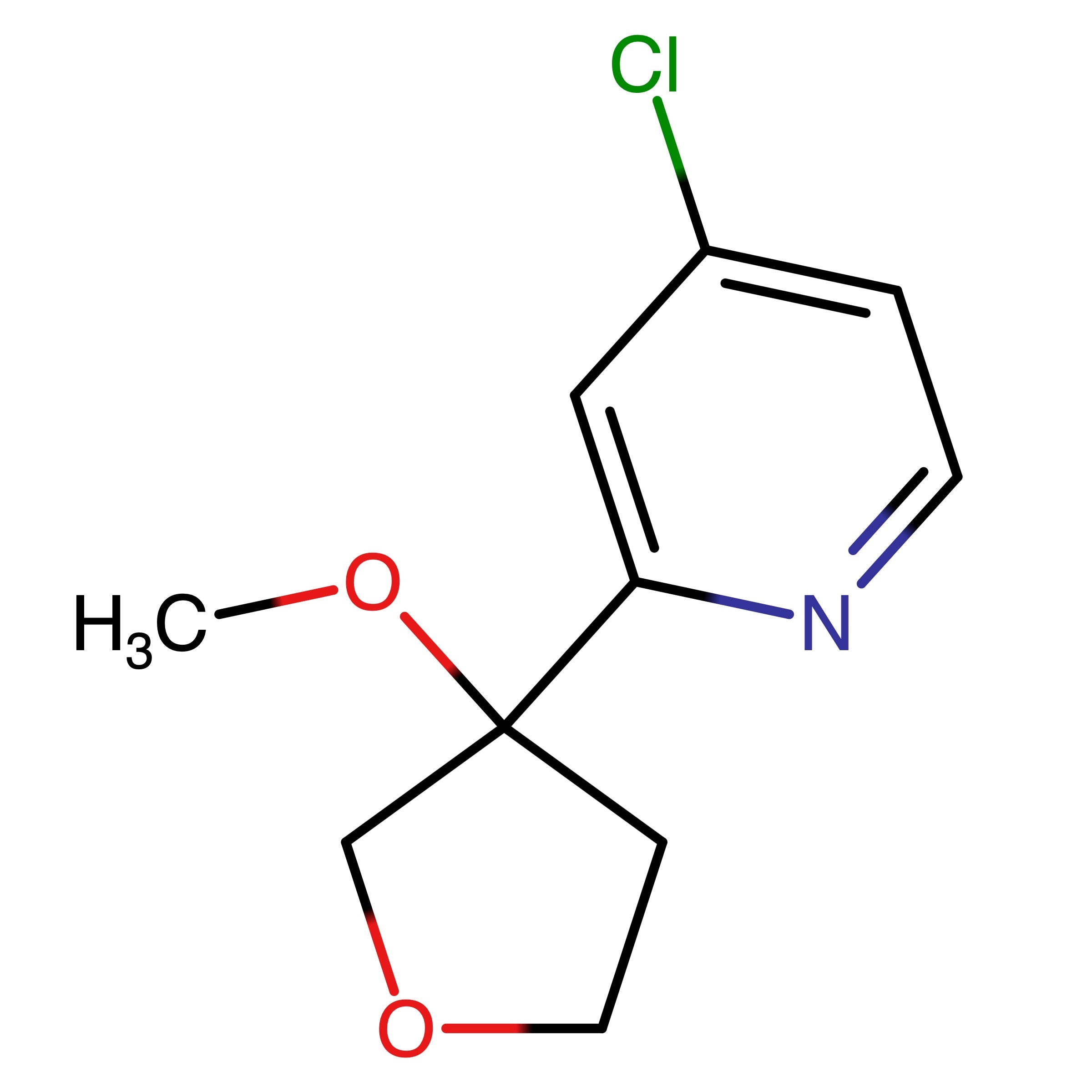 CAS RN 3010882-68-2 | 4?Chloro?2?(3?methoxytetrahydrofuran?3?yl)pyridine 