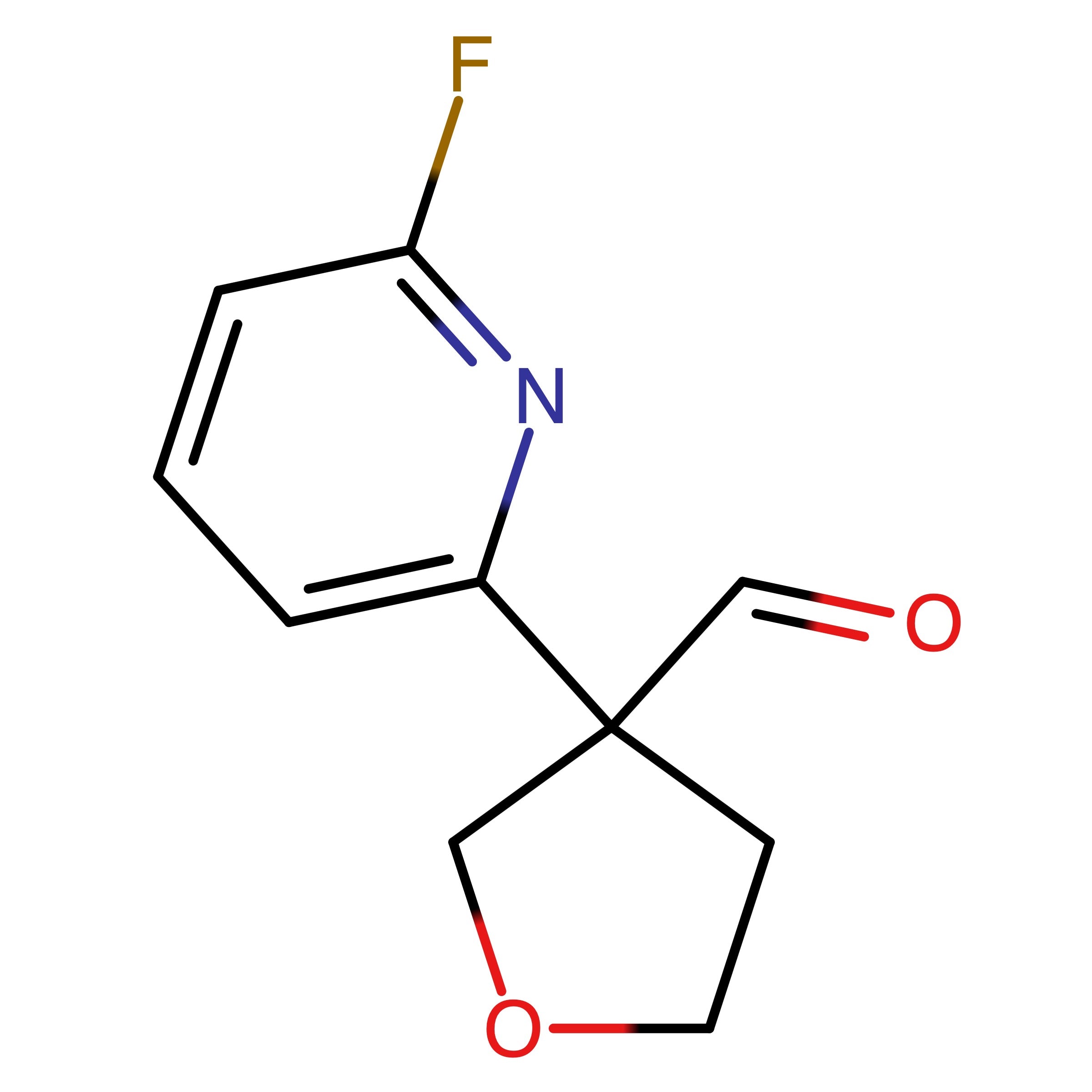 CAS RN 3010882-82-0 | 3-(6-Fluoropyridin-2-yl)tetrahydrofuran-3-carbaldehyde 