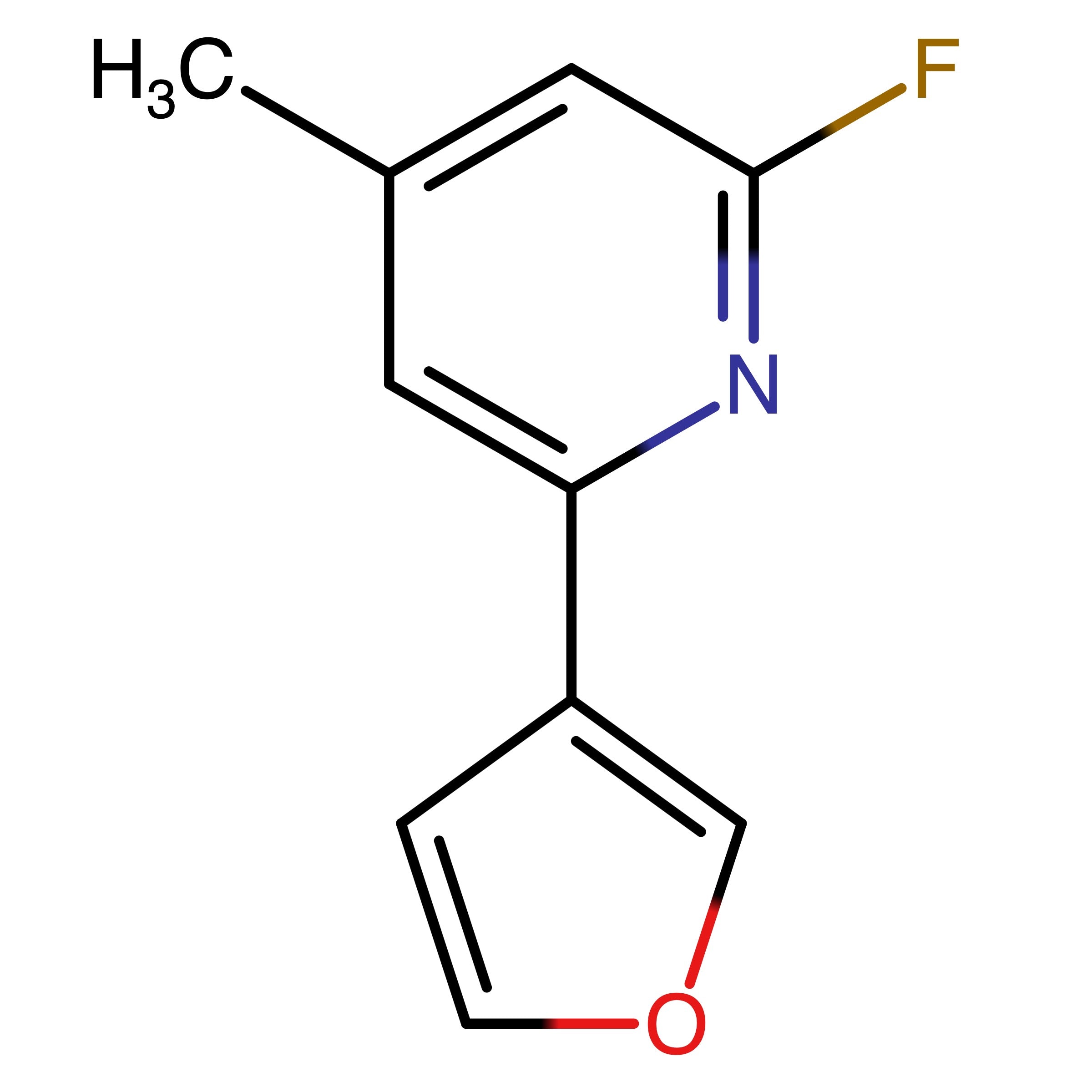 CAS RN 3010883-07-2 | 2?Fluoro?6?(furan?3?yl)?4?methylpyridine 
