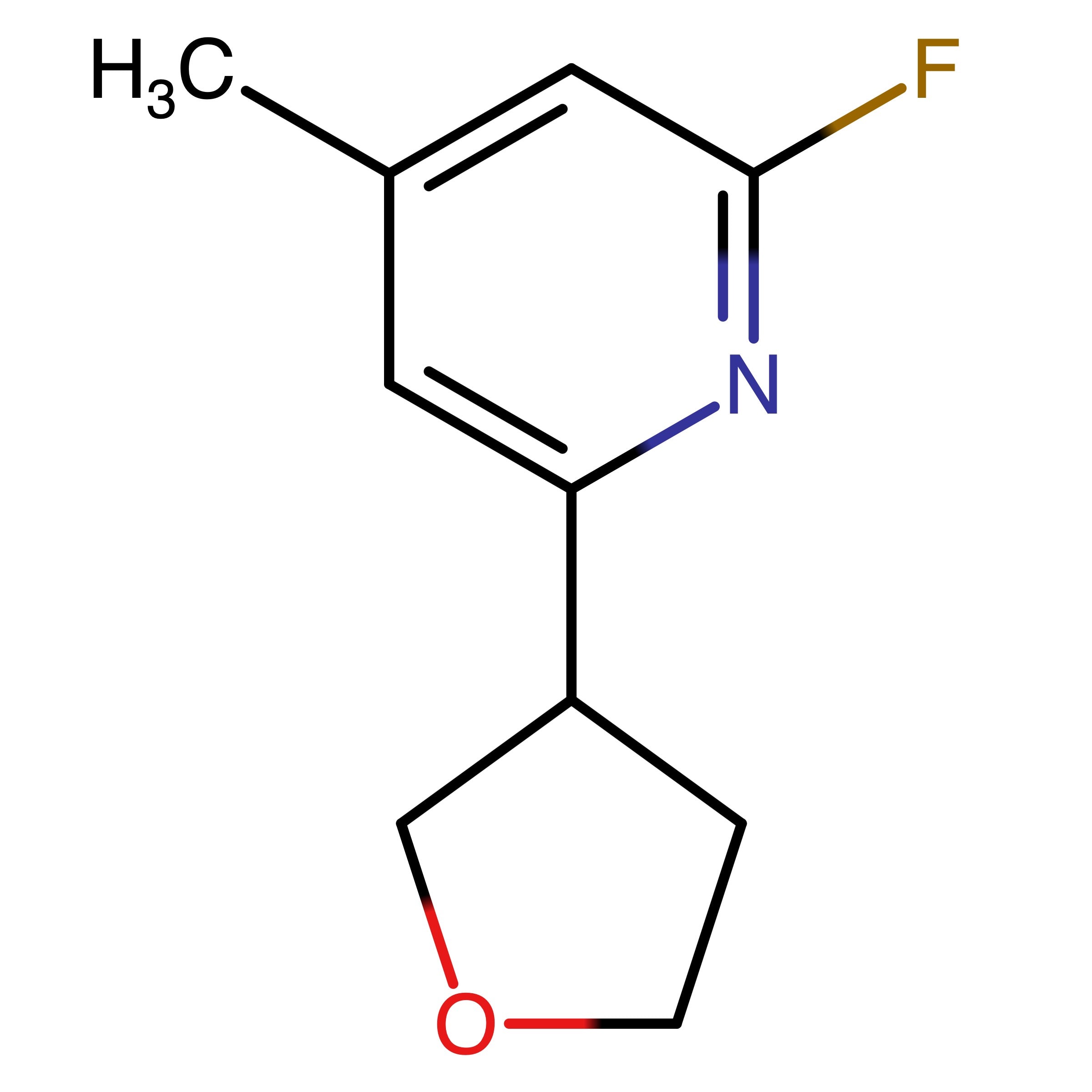 CAS RN 3010883-08-3 | 2-Fluoro-4-methyl-6-(tetrahydrofuran-3-yl)pyridine 